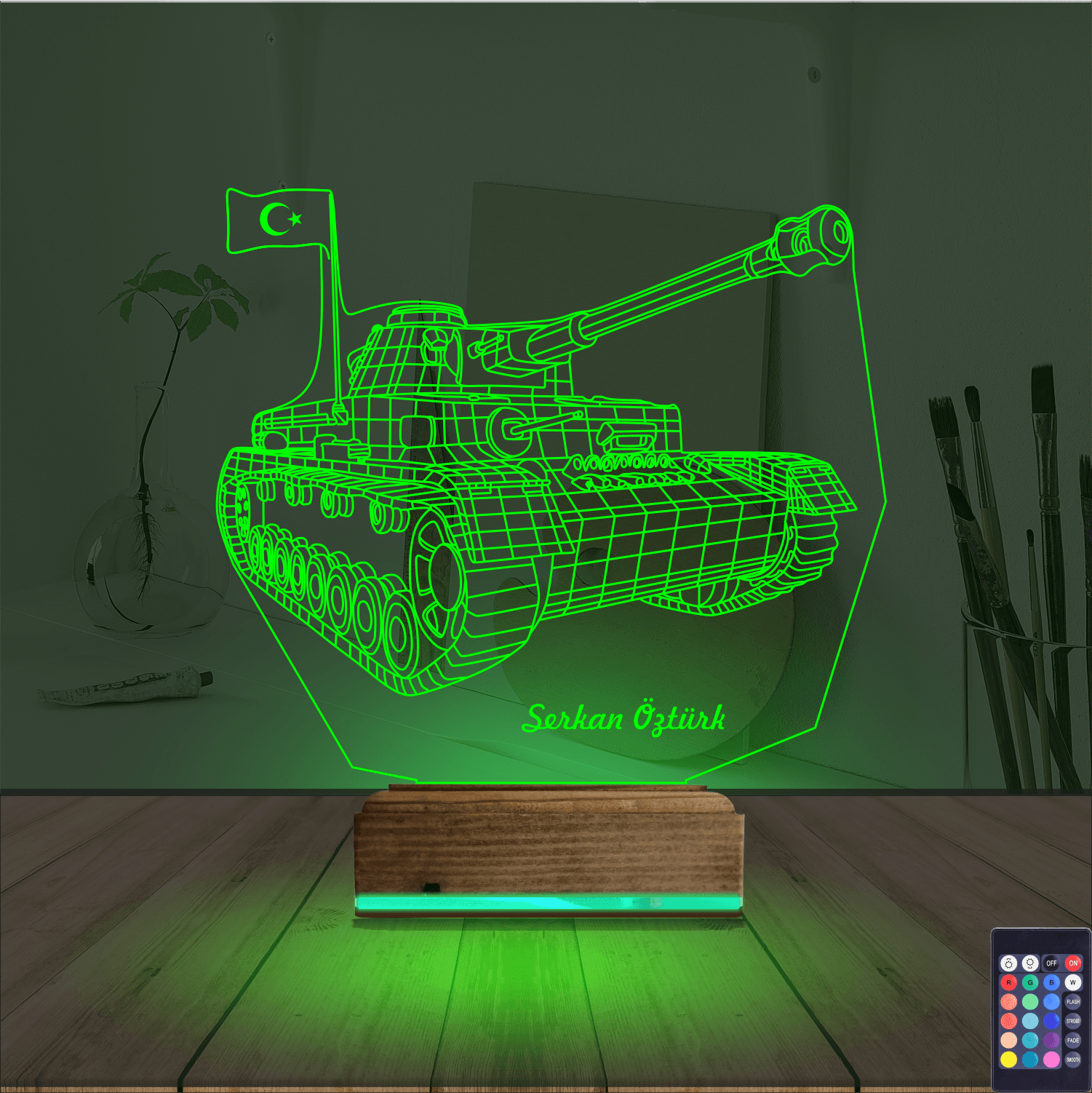 Танк — 3D LED Ночник | Подарок мужчине 6