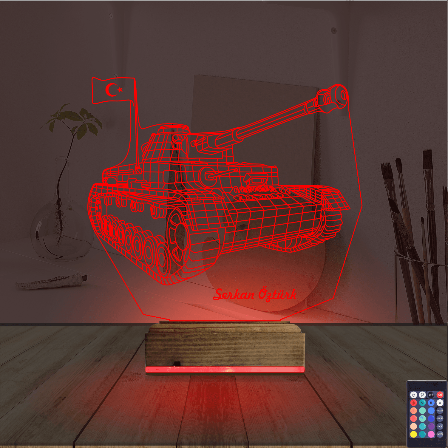 Танк — 3D LED Ночник | Подарок мужчине 7