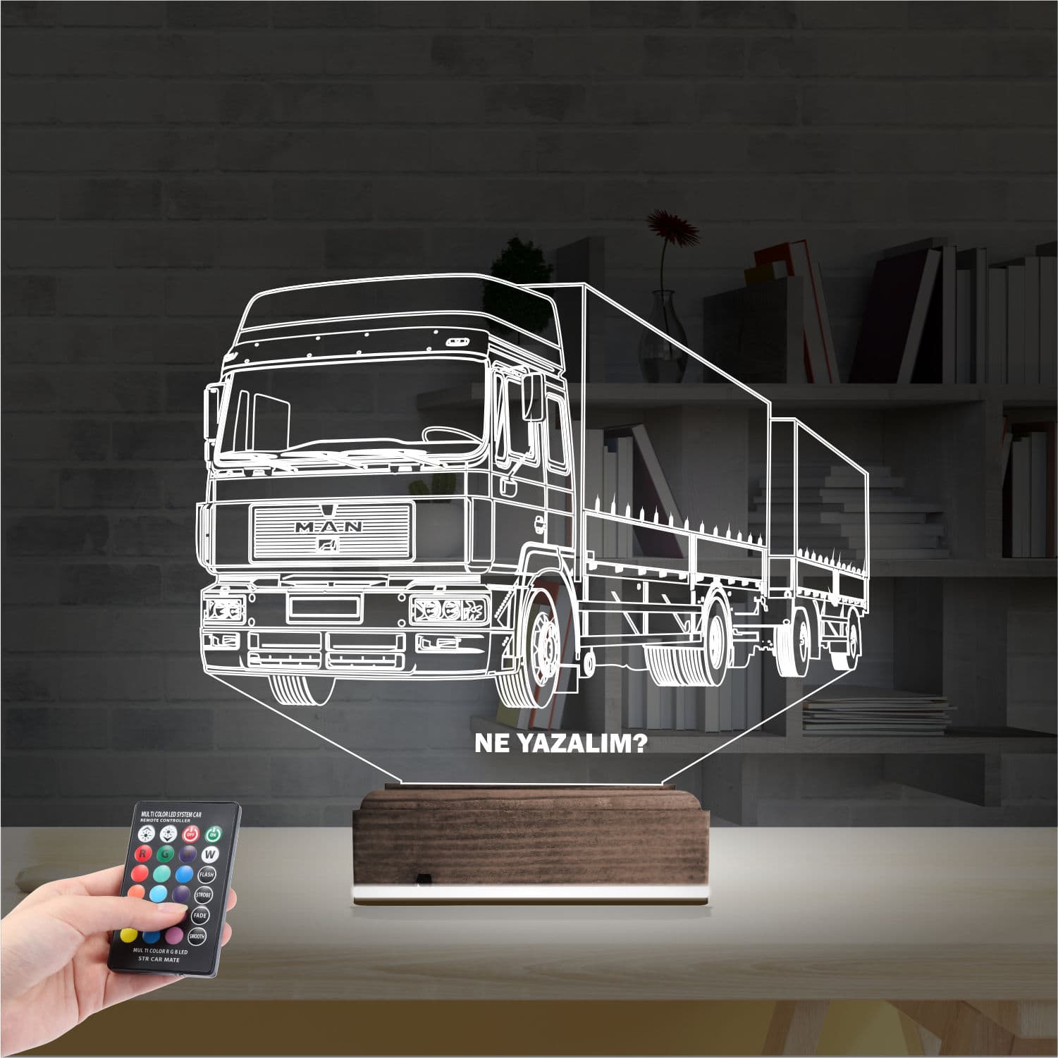 Грузовик MAN — 3D LED Ночник | Подарок водителю 2