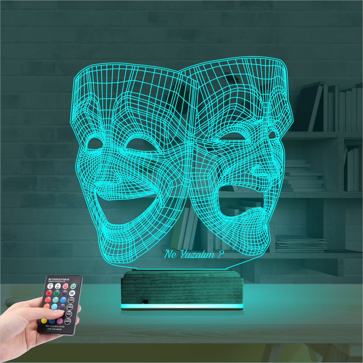 Театральные маски — 3D LED Ночник | Подарок актеру 3