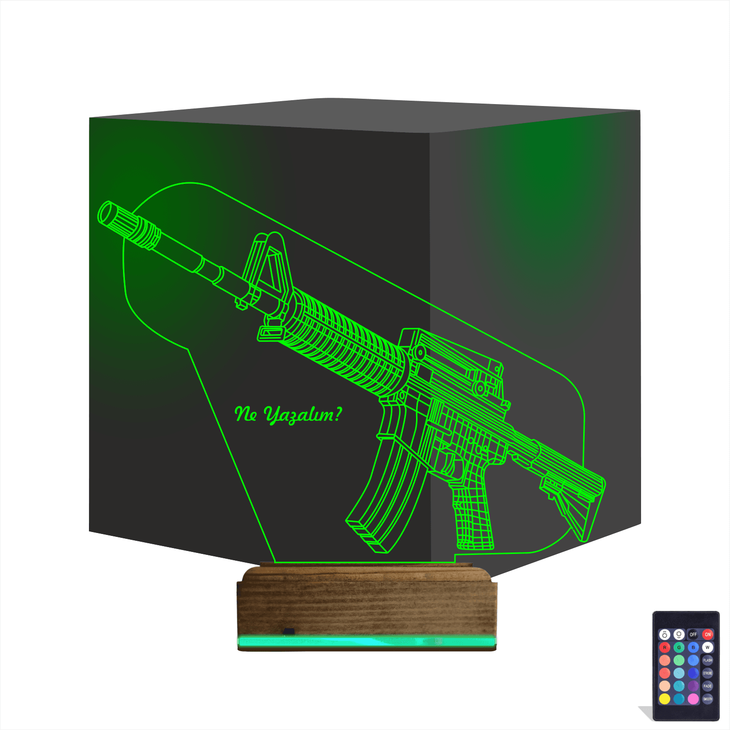 Автомат M4 — 3D LED Ночник | Подарок мужчине 1