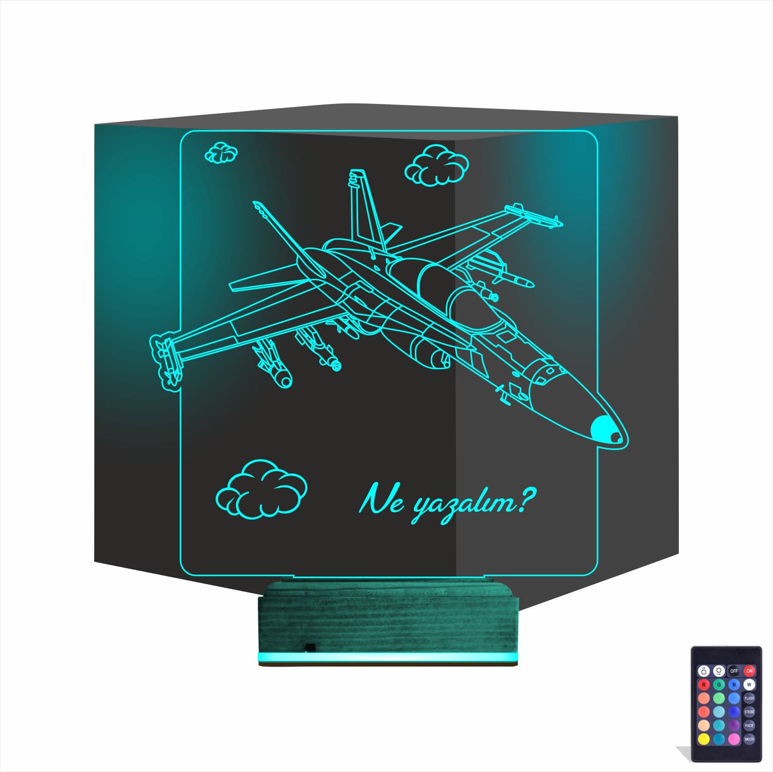 Истребитель — 3D LED Ночник | Подарок мужчине 1