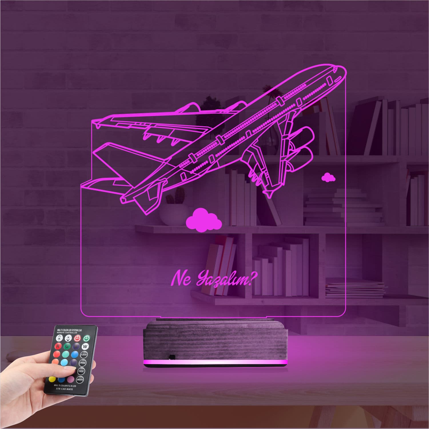 Самолет — 3D LED Ночник | Подарок путешественнику 4