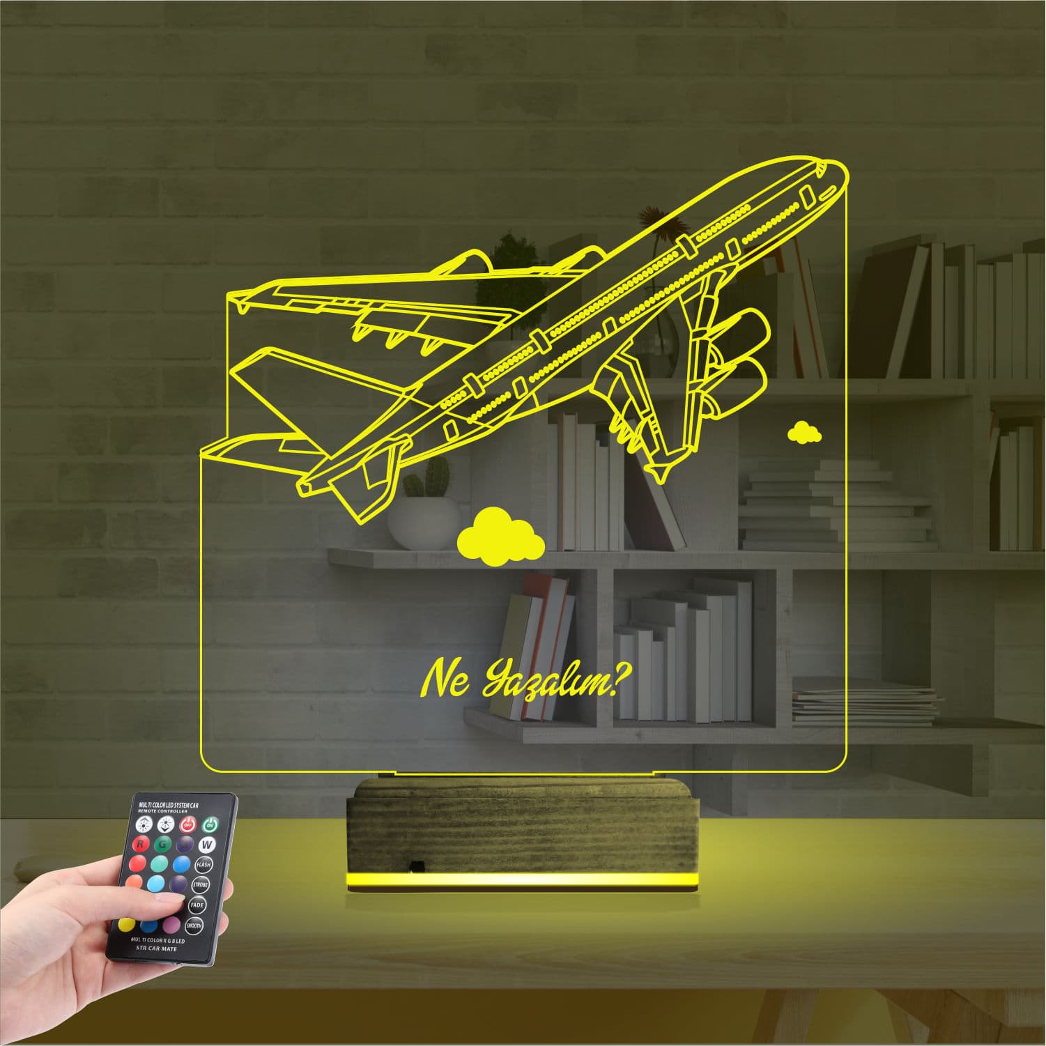 Самолет — 3D LED Ночник | Подарок путешественнику 5