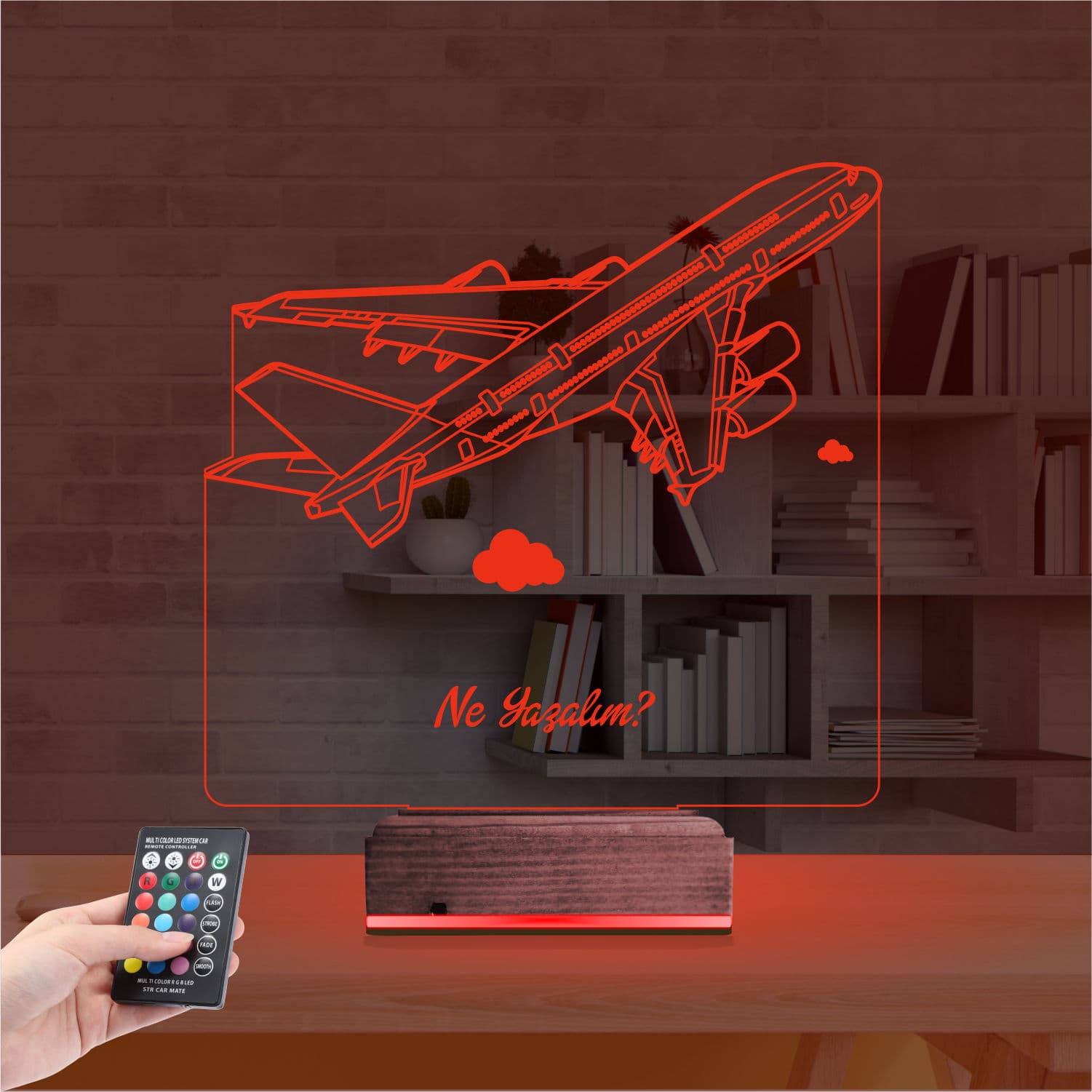 Самолет — 3D LED Ночник | Подарок путешественнику 7