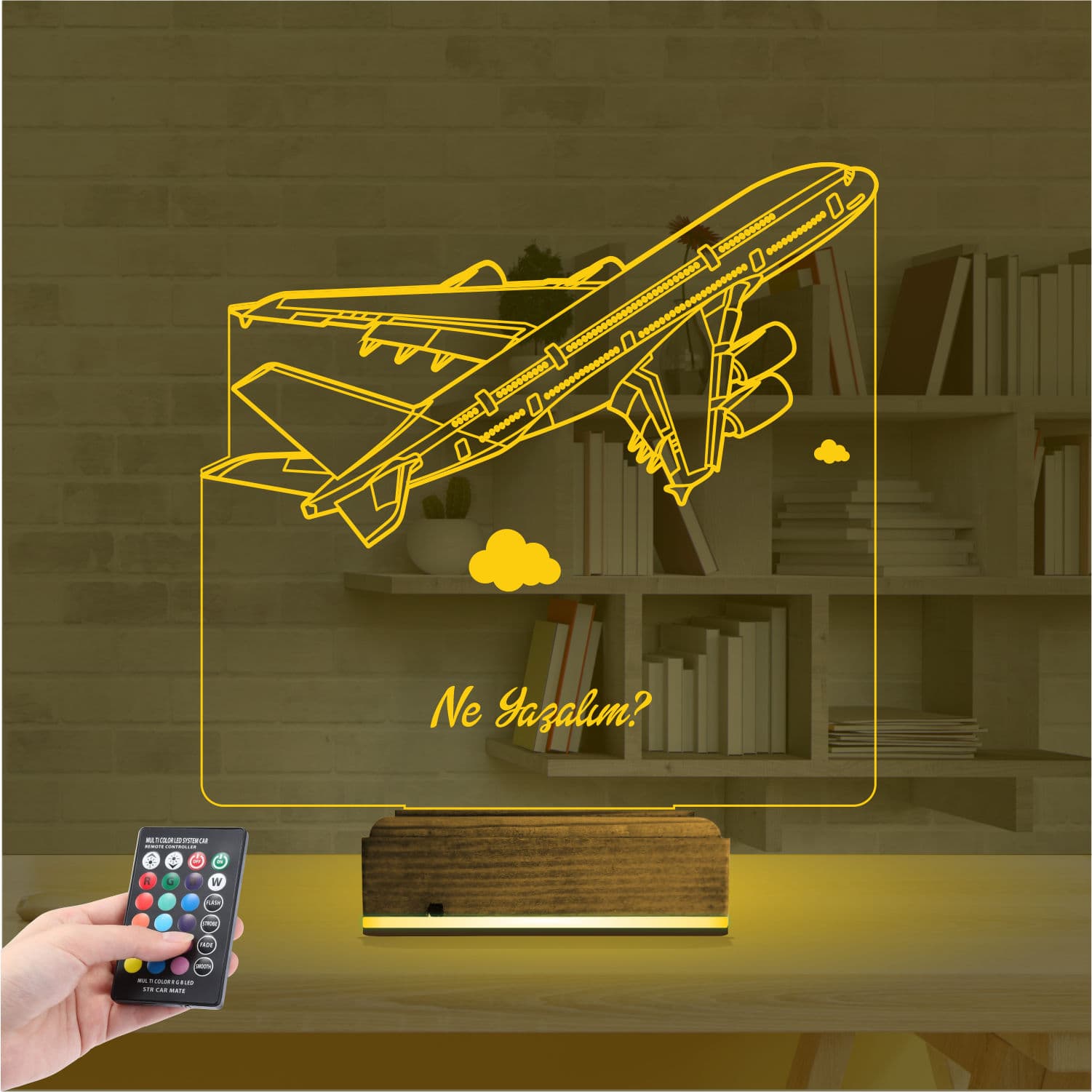 Самолет — 3D LED Ночник | Подарок путешественнику 8