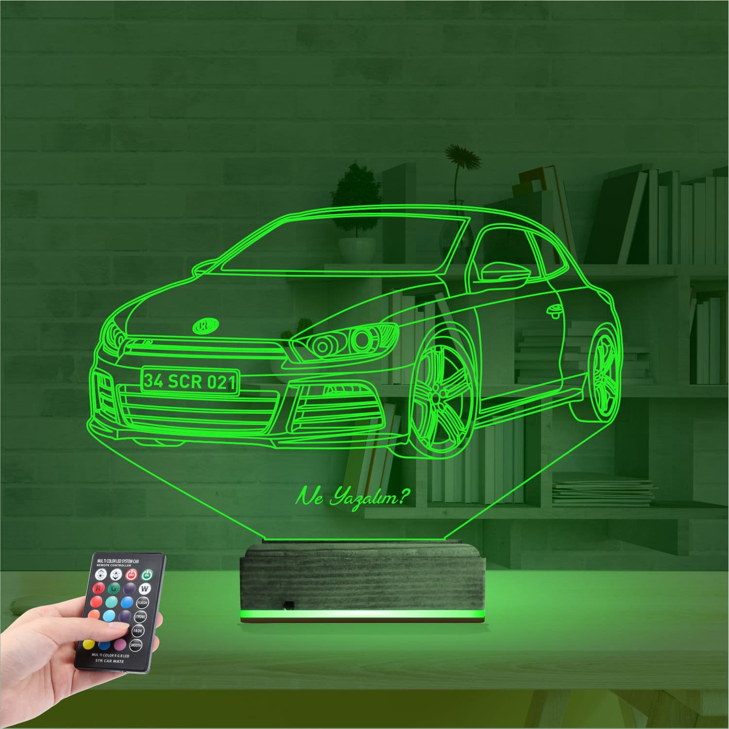 Фольксваген Сирокко — 3D LED Ночник | Подарок мужчине 6