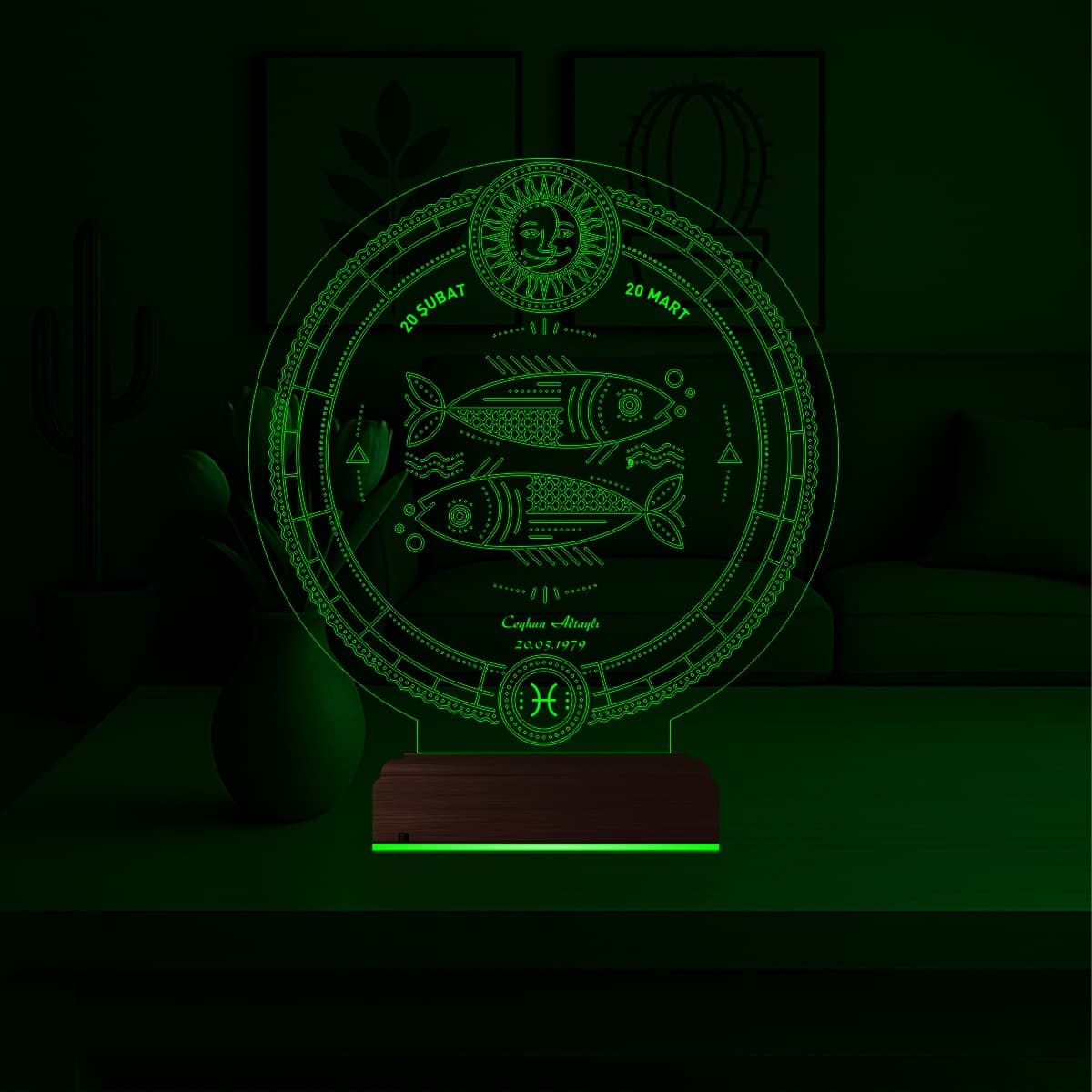 Рыбы — 3D LED Ночник | Персонализированный подарок по гороскопу 5