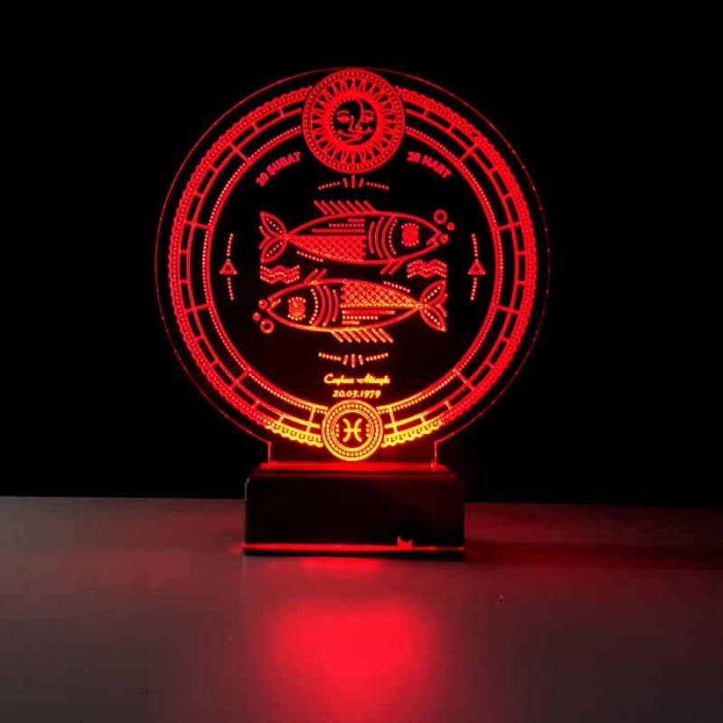 Рыбы — 3D LED Ночник | Персонализированный подарок по гороскопу 9