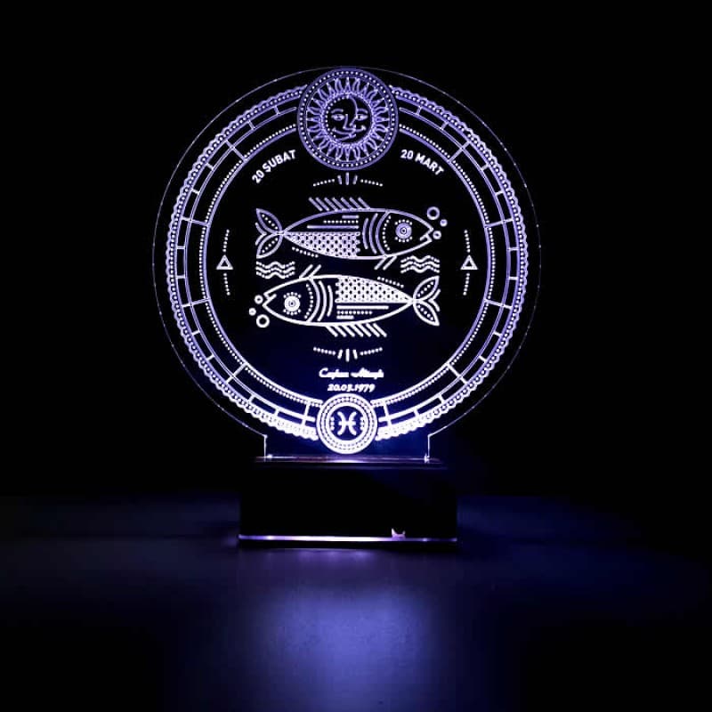 Рыбы — 3D LED Ночник | Персонализированный подарок по гороскопу 10