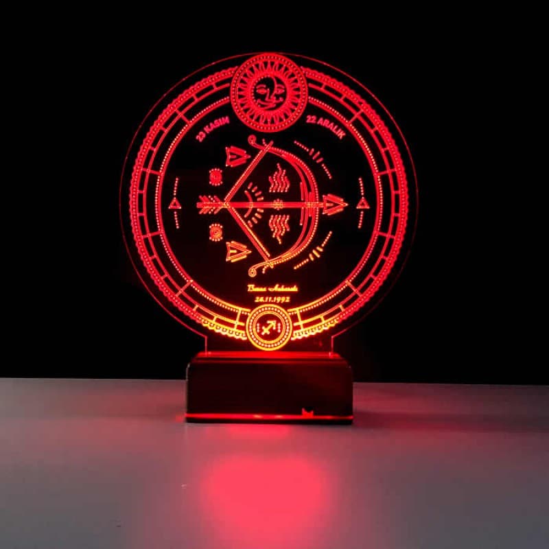 Стрелец — 3D LED Ночник | Именной подарок по знаку зодиака 9