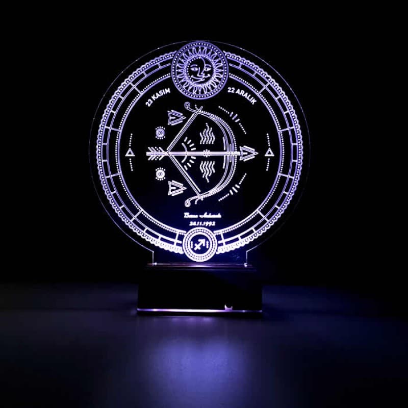 Стрелец — 3D LED Ночник | Именной подарок по знаку зодиака 10