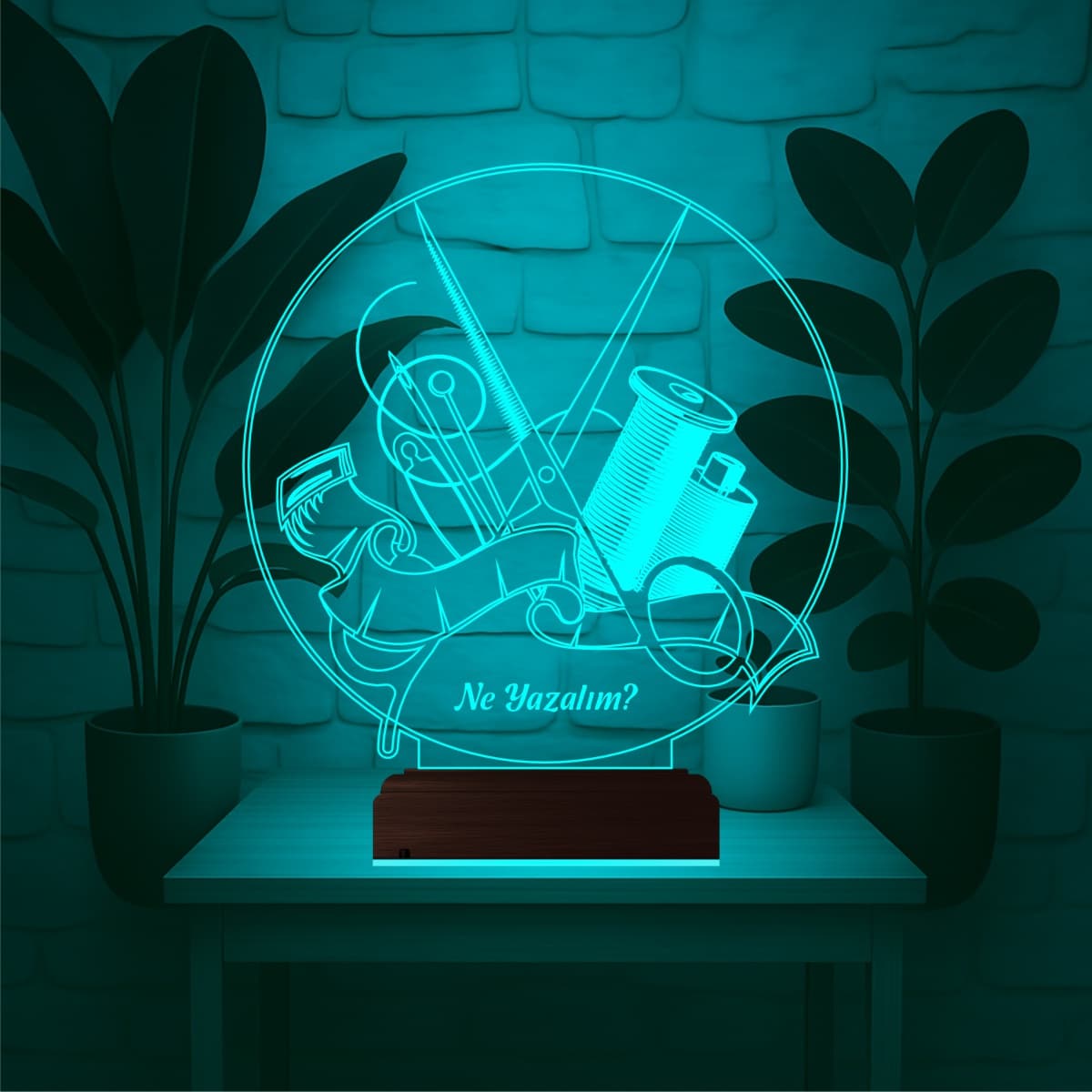 Швейные инструменты — 3D LED Ночник | Подарок швее 3