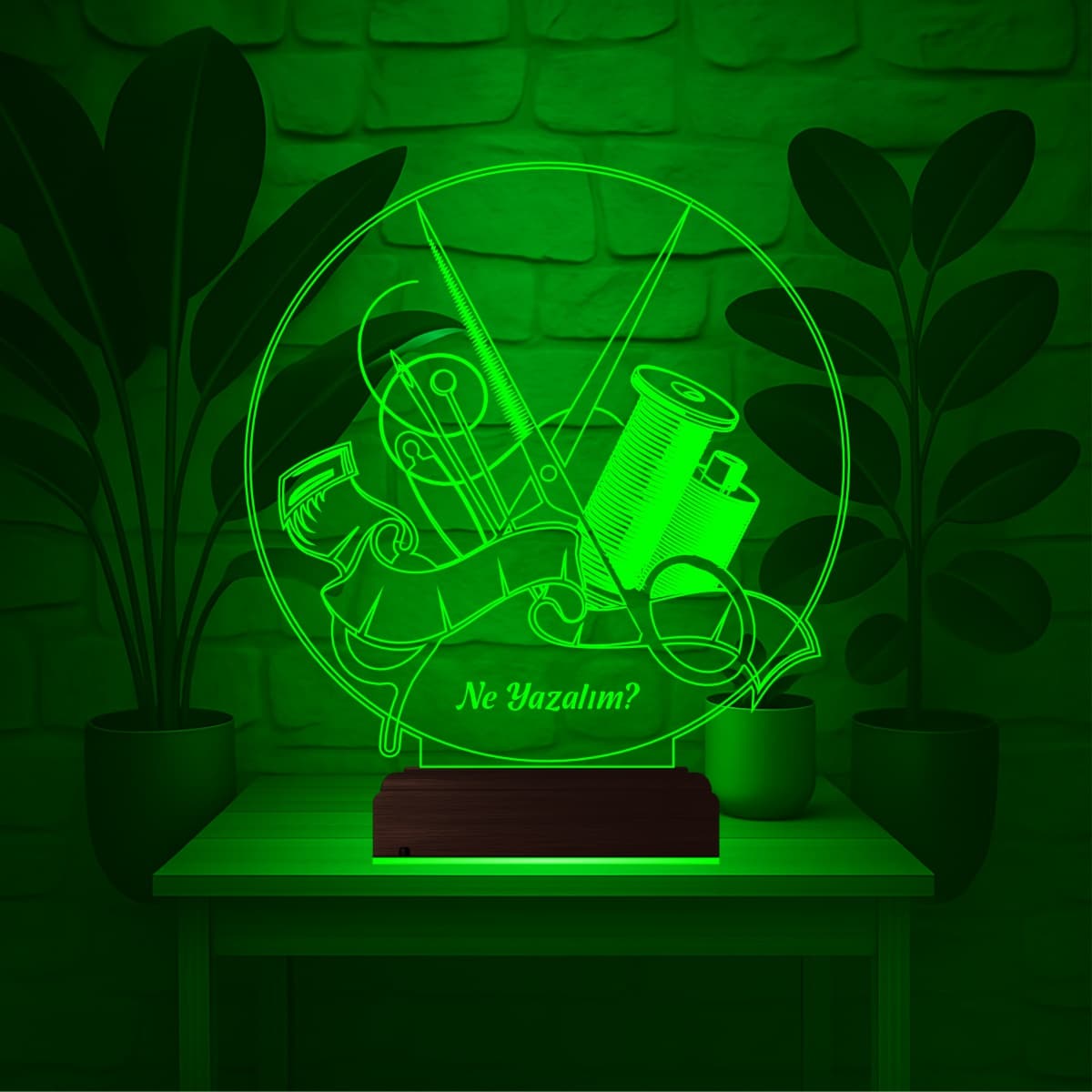 Швейные инструменты — 3D LED Ночник | Подарок швее 4