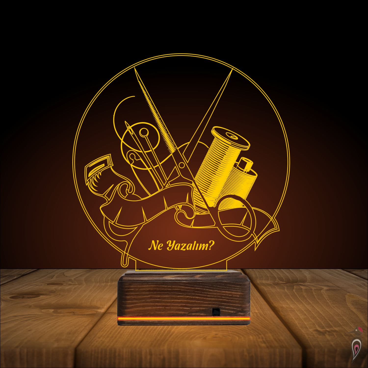 Швейные инструменты — 3D LED Ночник | Подарок швее 9