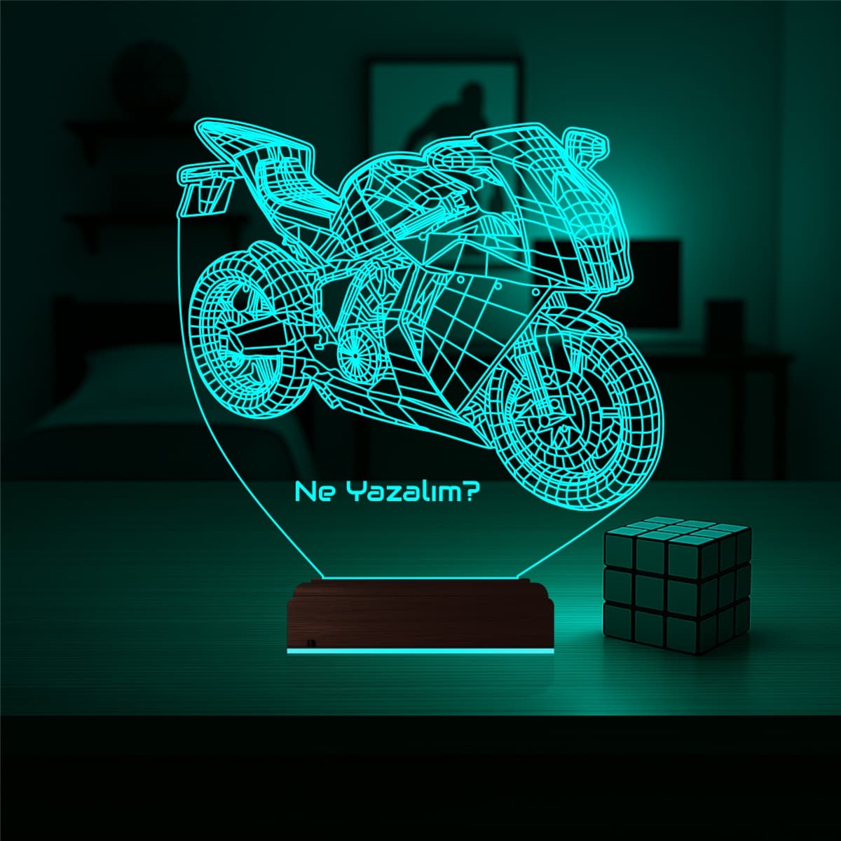 Мотоцикл — 3D LED Ночник | Подарок мужчине 1