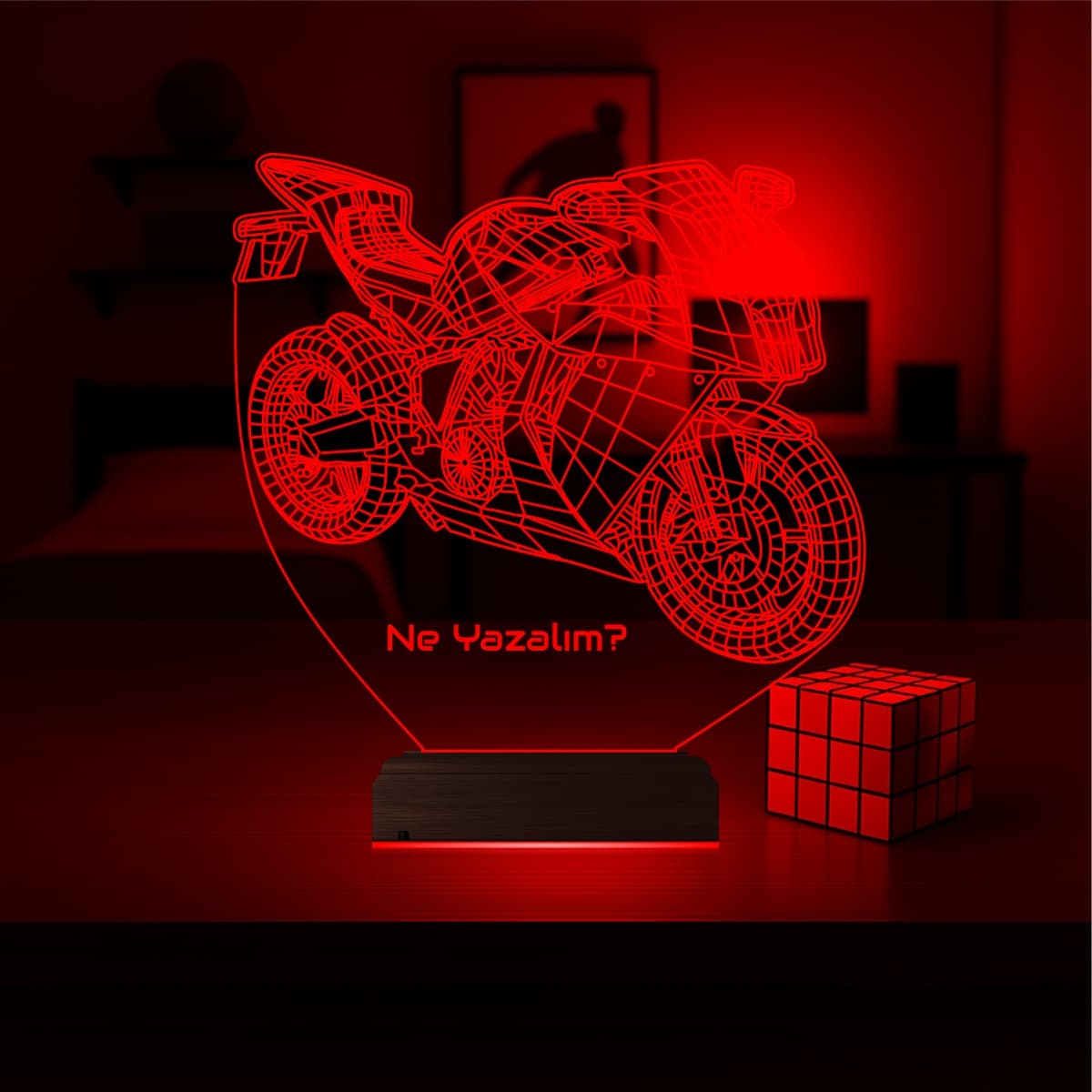 Мотоцикл — 3D LED Ночник | Подарок мужчине 6