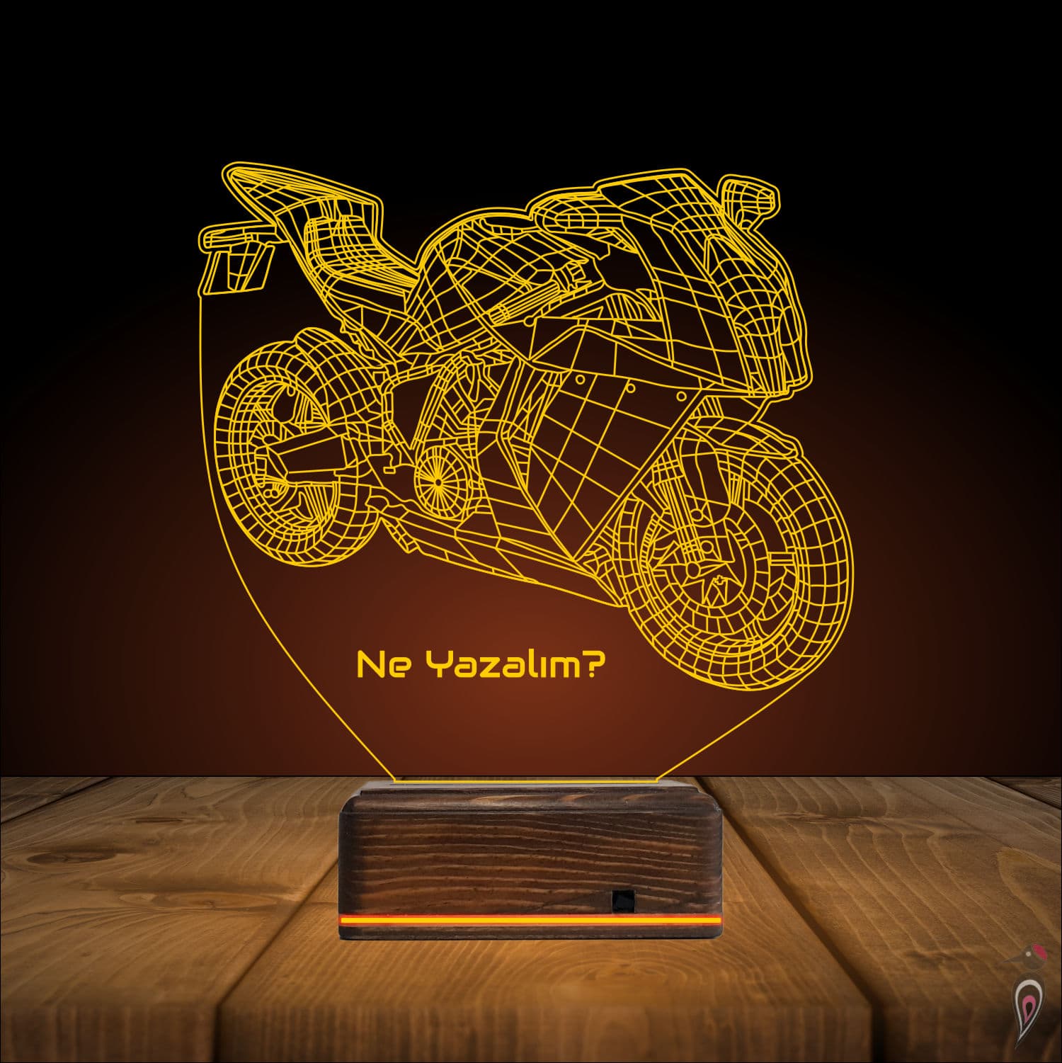 Мотоцикл — 3D LED Ночник | Подарок мужчине 9