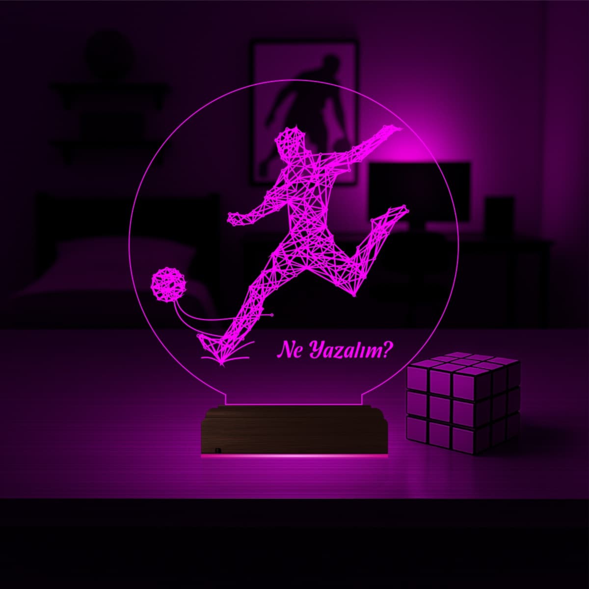 Футболист — 3D LED Ночник | Подарок спортсмену 4