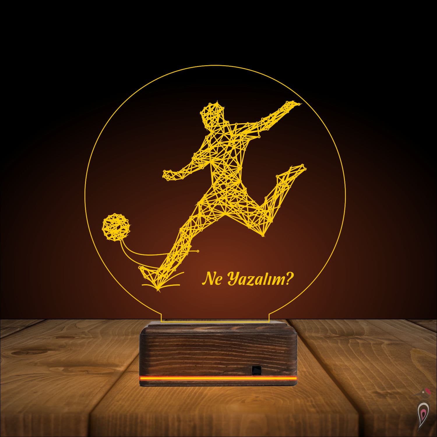 Футболист — 3D LED Ночник | Подарок спортсмену 9