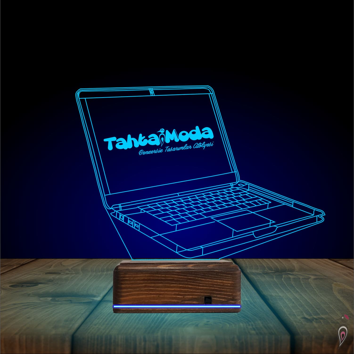 Ноутбук — 3D LED Ночник | Именной подарок программисту 10