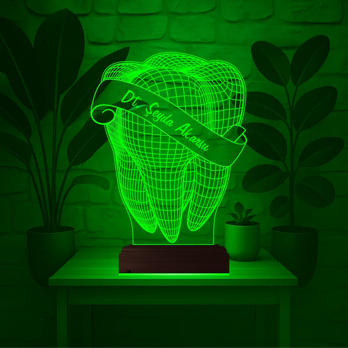 Зуб — 3D LED Ночник | Подарок стоматологу 4