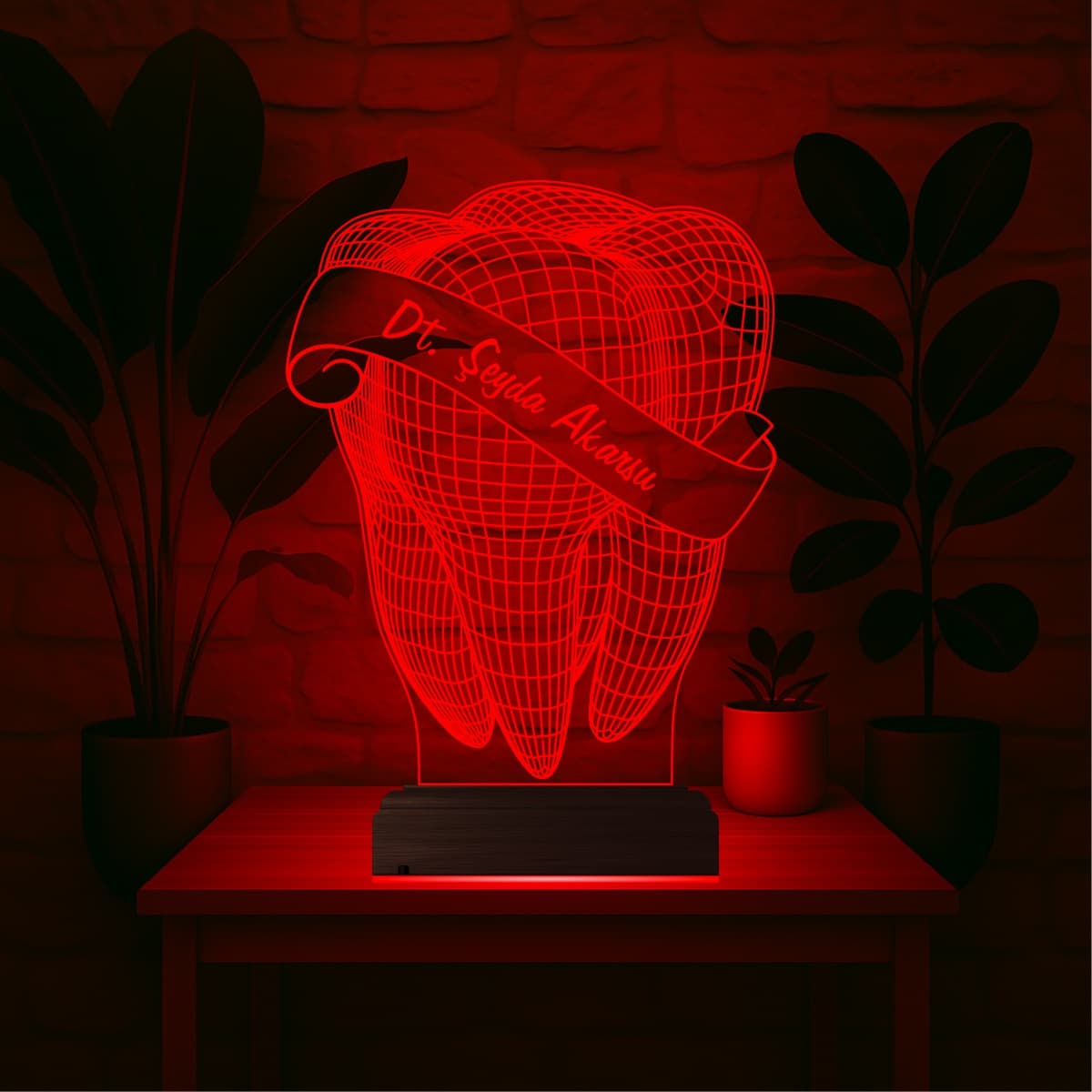 Зуб — 3D LED Ночник | Подарок стоматологу 6