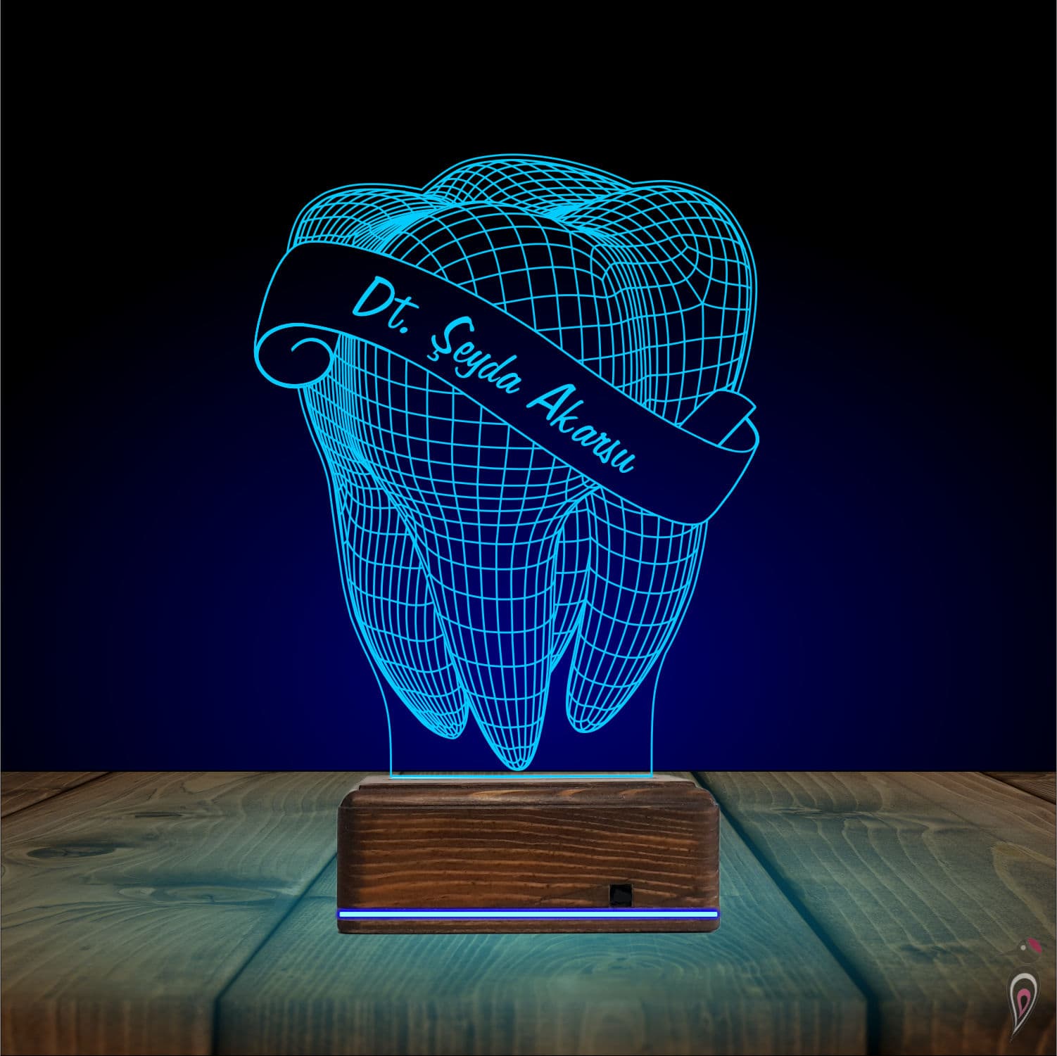 Зуб — 3D LED Ночник | Подарок стоматологу 10