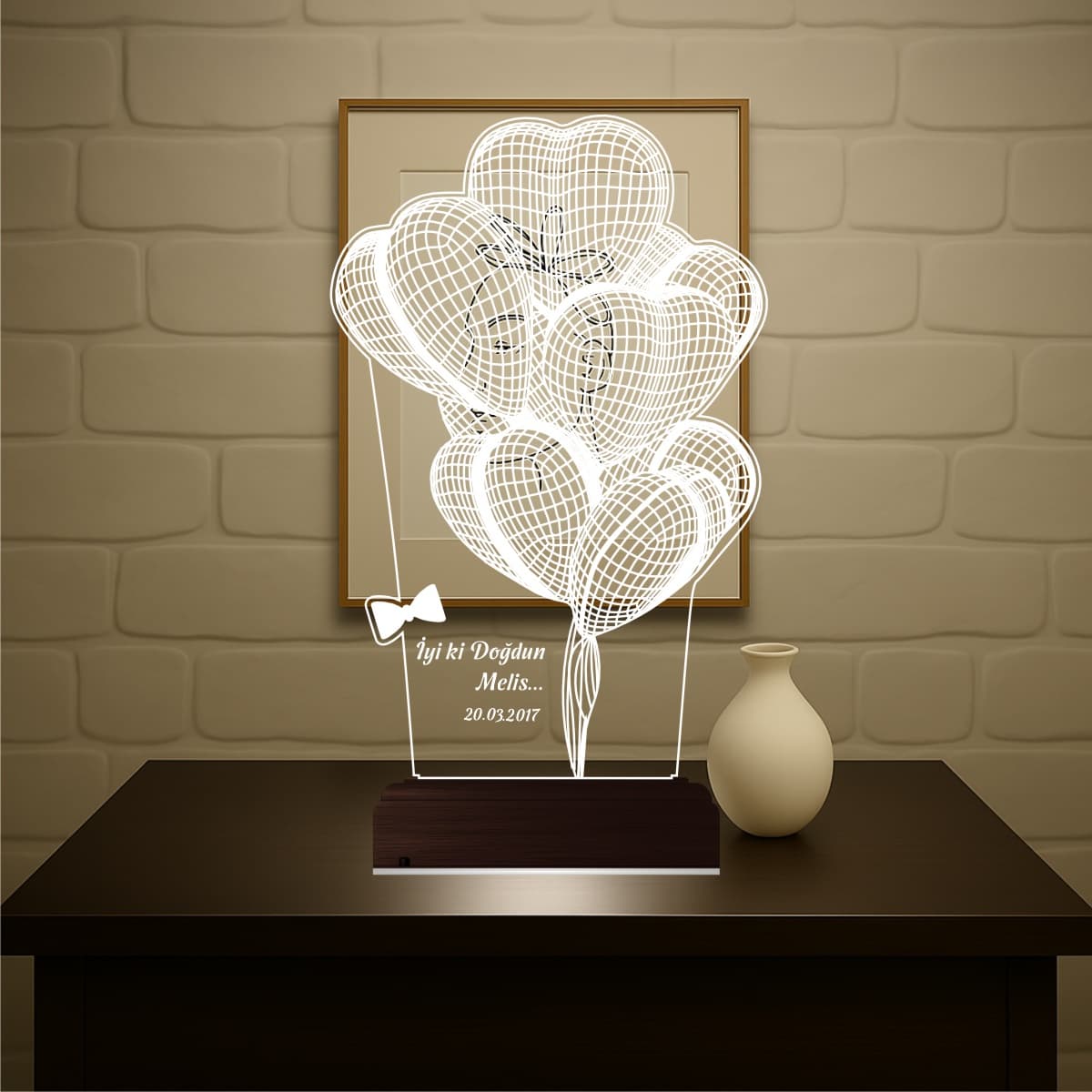 Воздушные шары с портретом — 3D LED Ночник | День рождения 1