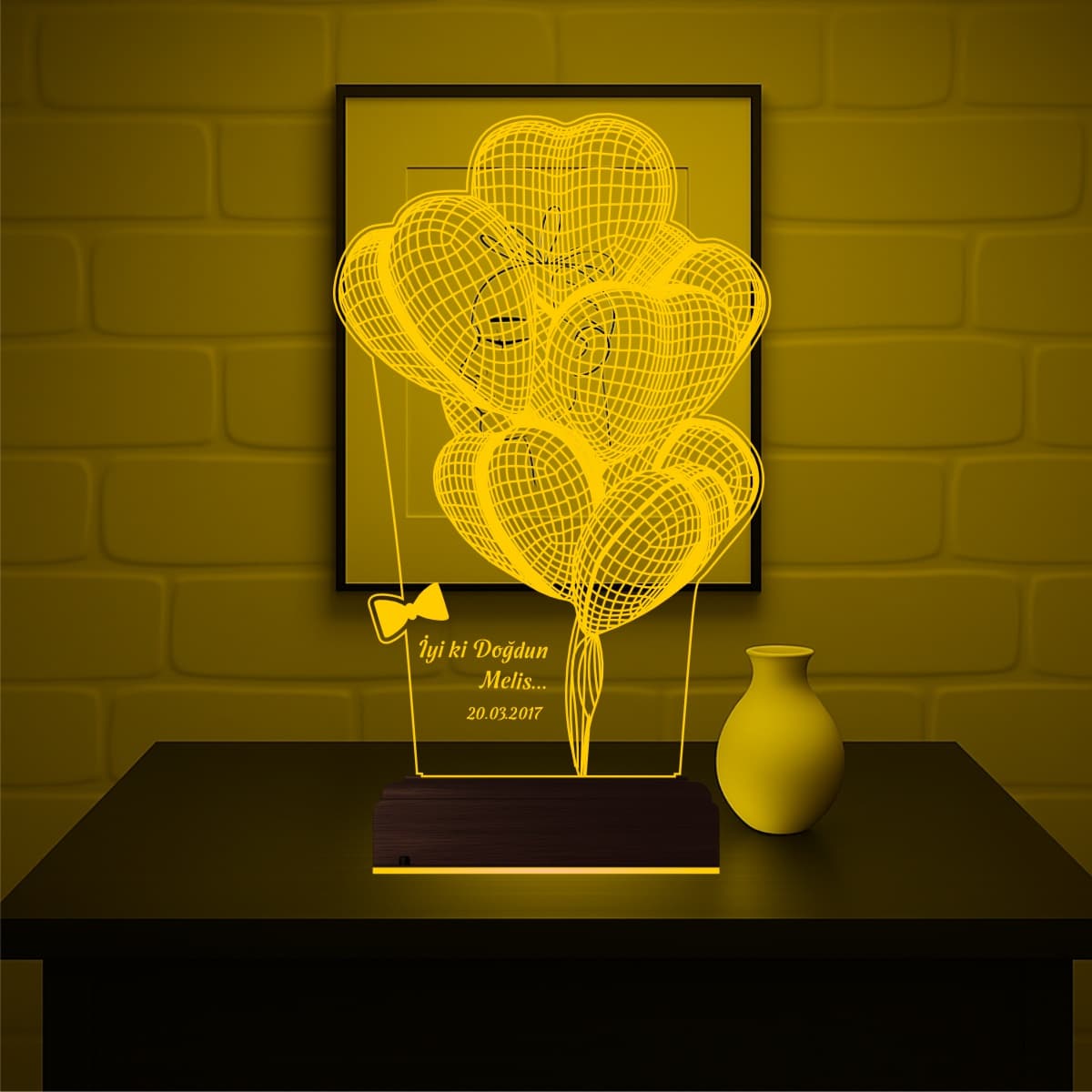 Воздушные шары с портретом — 3D LED Ночник | День рождения 7