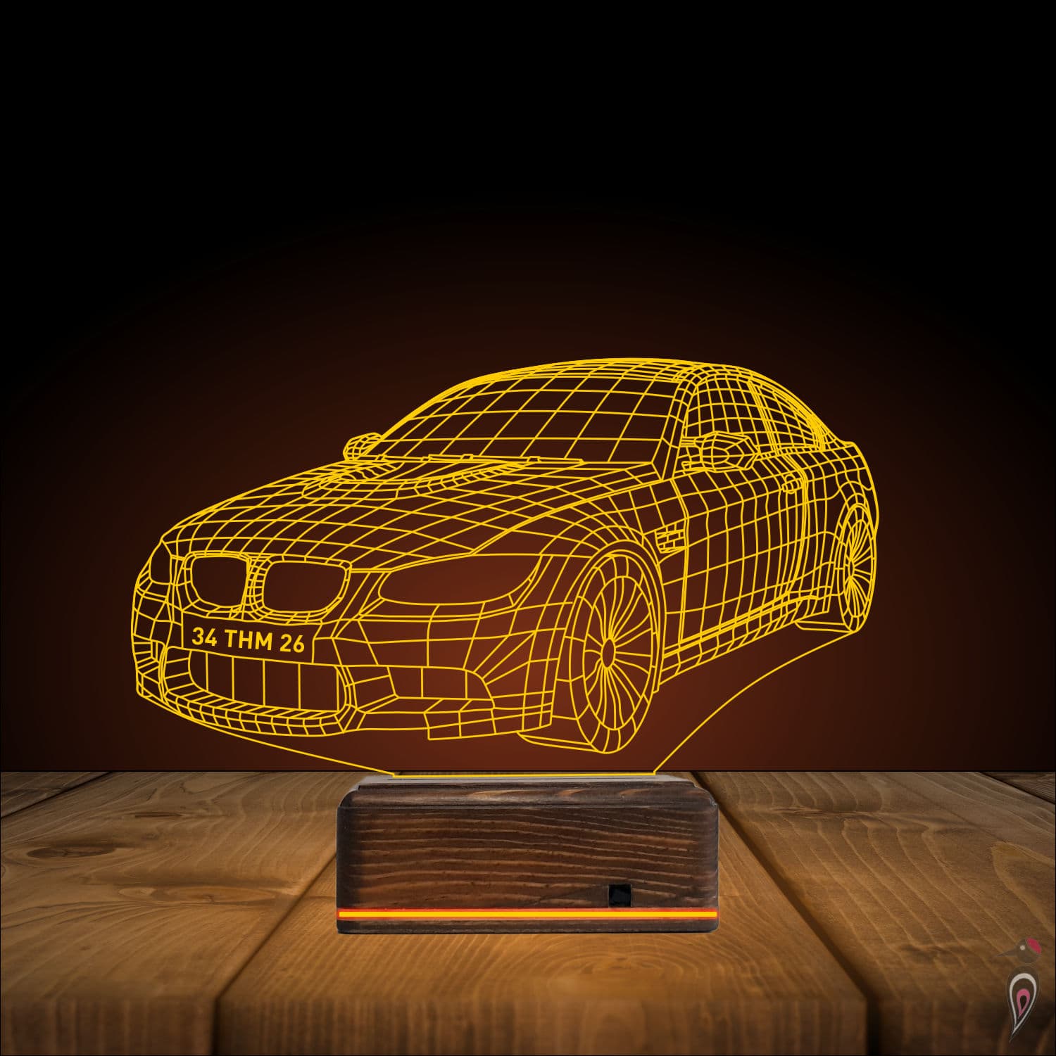 BMW M3 — 3D LED Ночник | Подарок автолюбителю 9