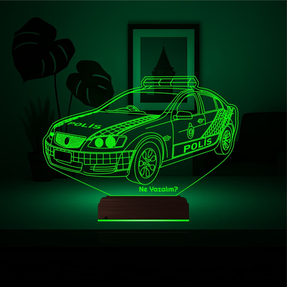 Полицейская машина — 3D LED Ночник | Подарок мужчине или ребенку 5