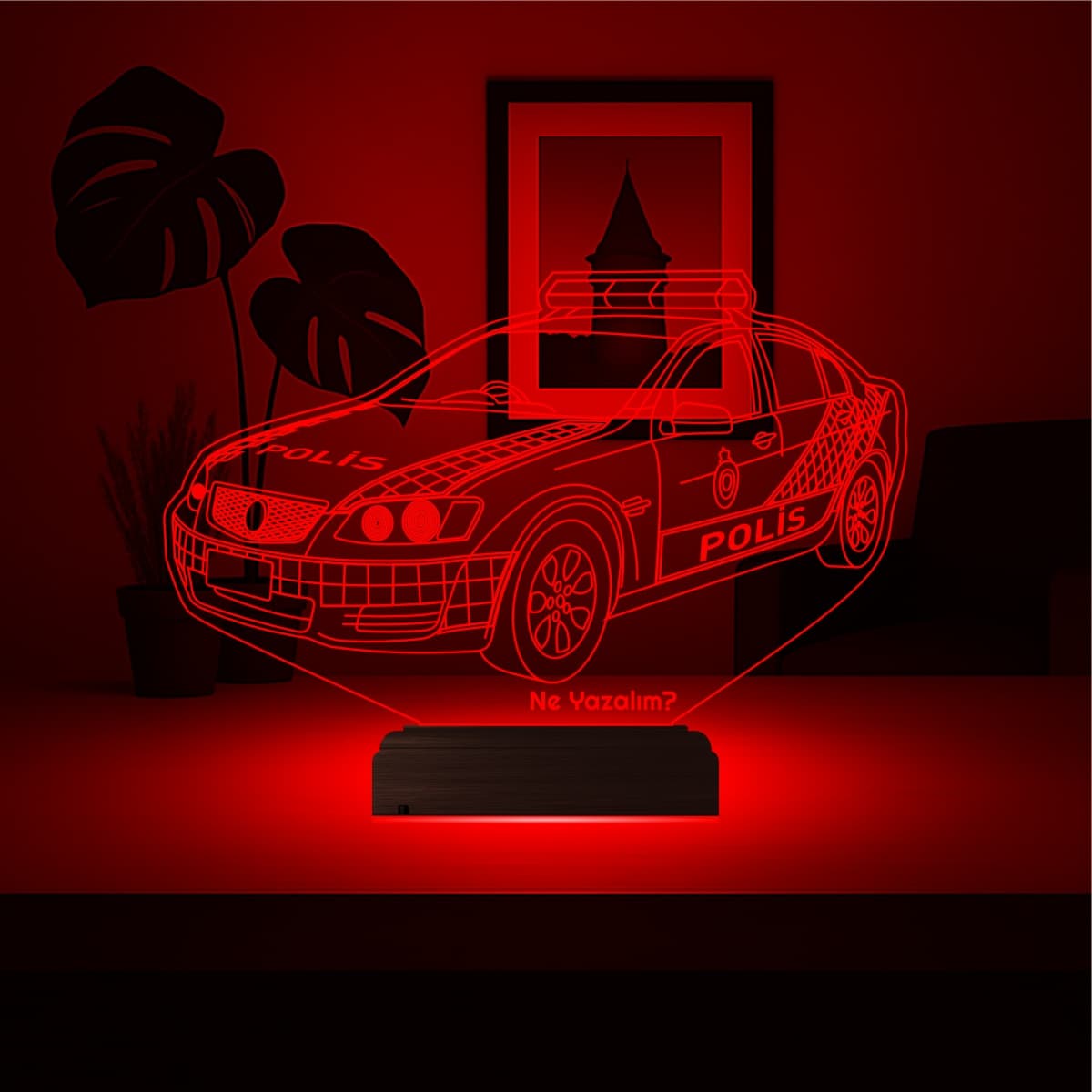 Полицейская машина — 3D LED Ночник | Подарок мужчине или ребенку 6