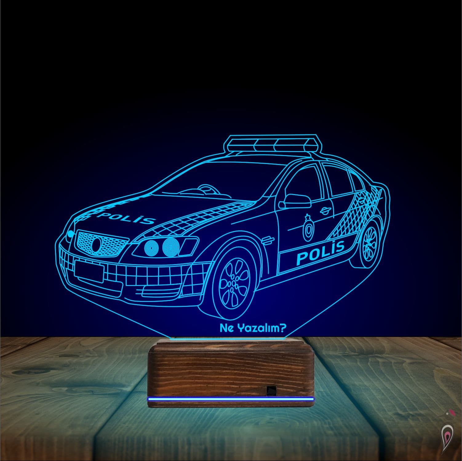 Полицейская машина — 3D LED Ночник | Подарок мужчине или ребенку 10