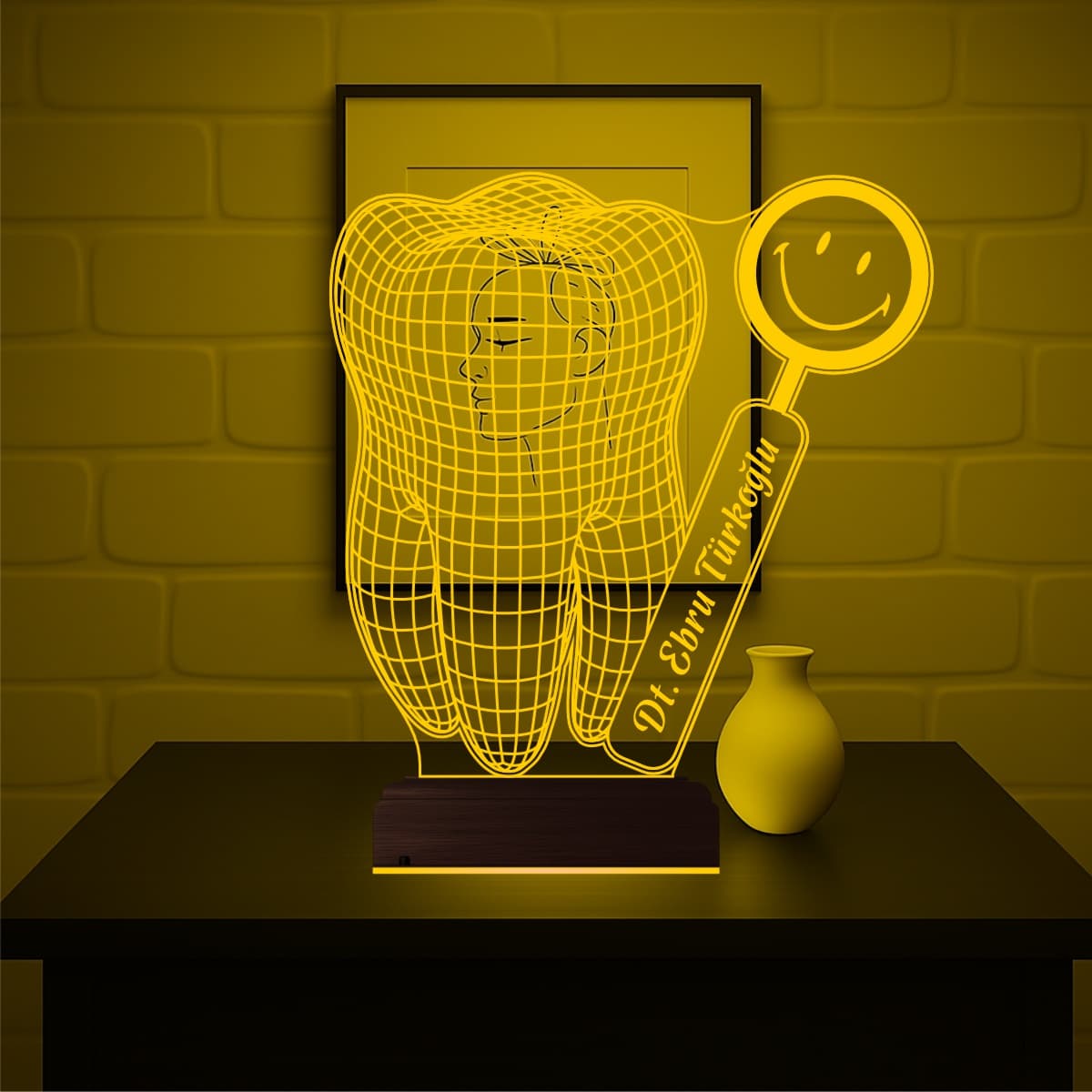 Зуб Стоматолога — 3D LED Ночник | Подарок врачу 7