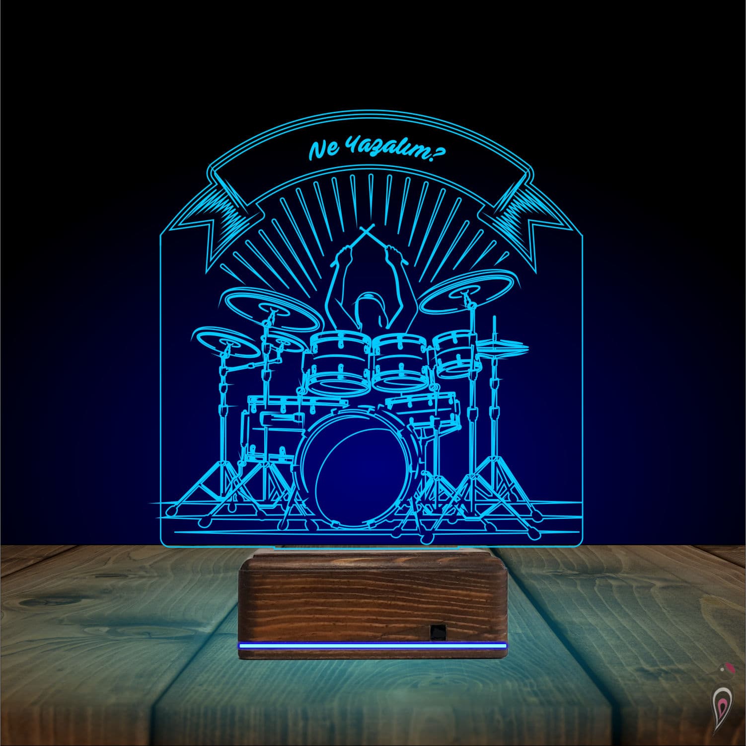 Барабанщик — 3D LED Ночник | Подарок музыканту 10