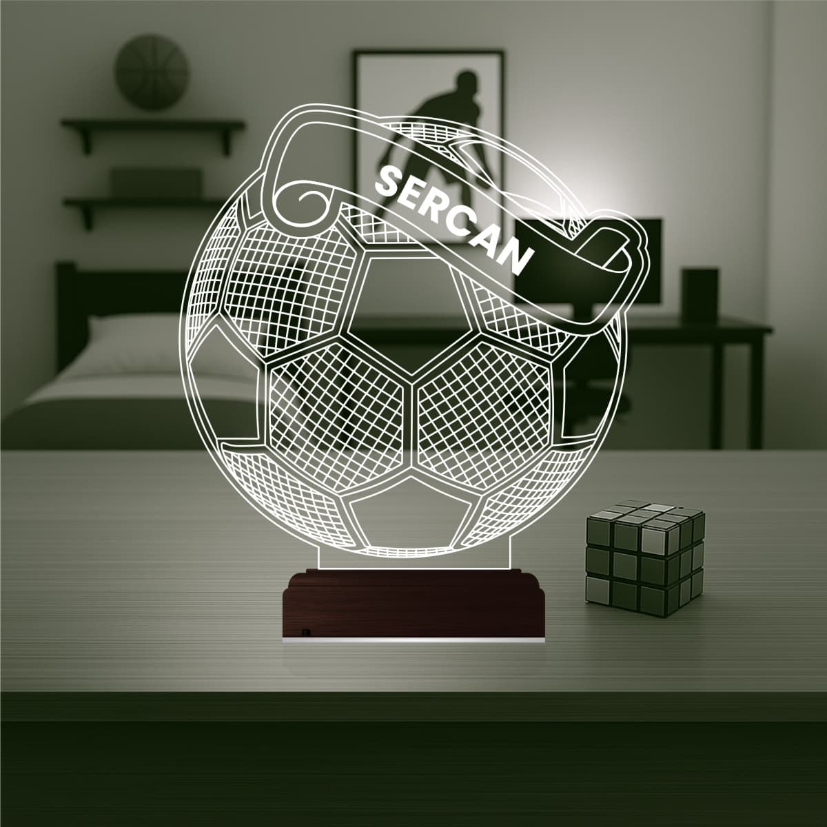 Футбольный мяч — 3D LED Ночник | Подарок футболисту 1