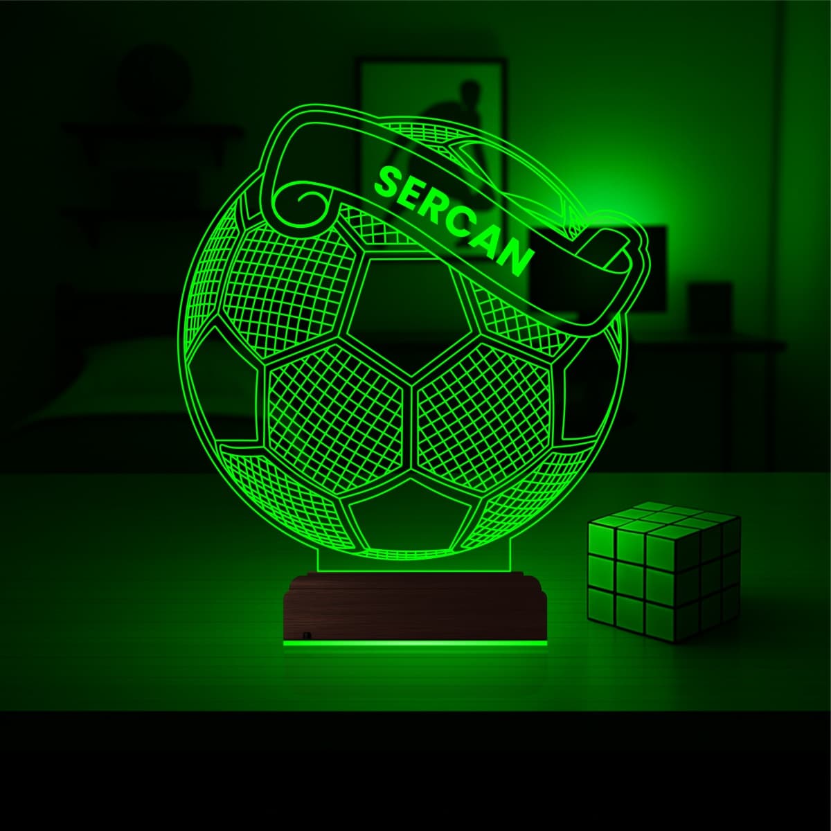 Футбольный мяч — 3D LED Ночник | Подарок футболисту 5