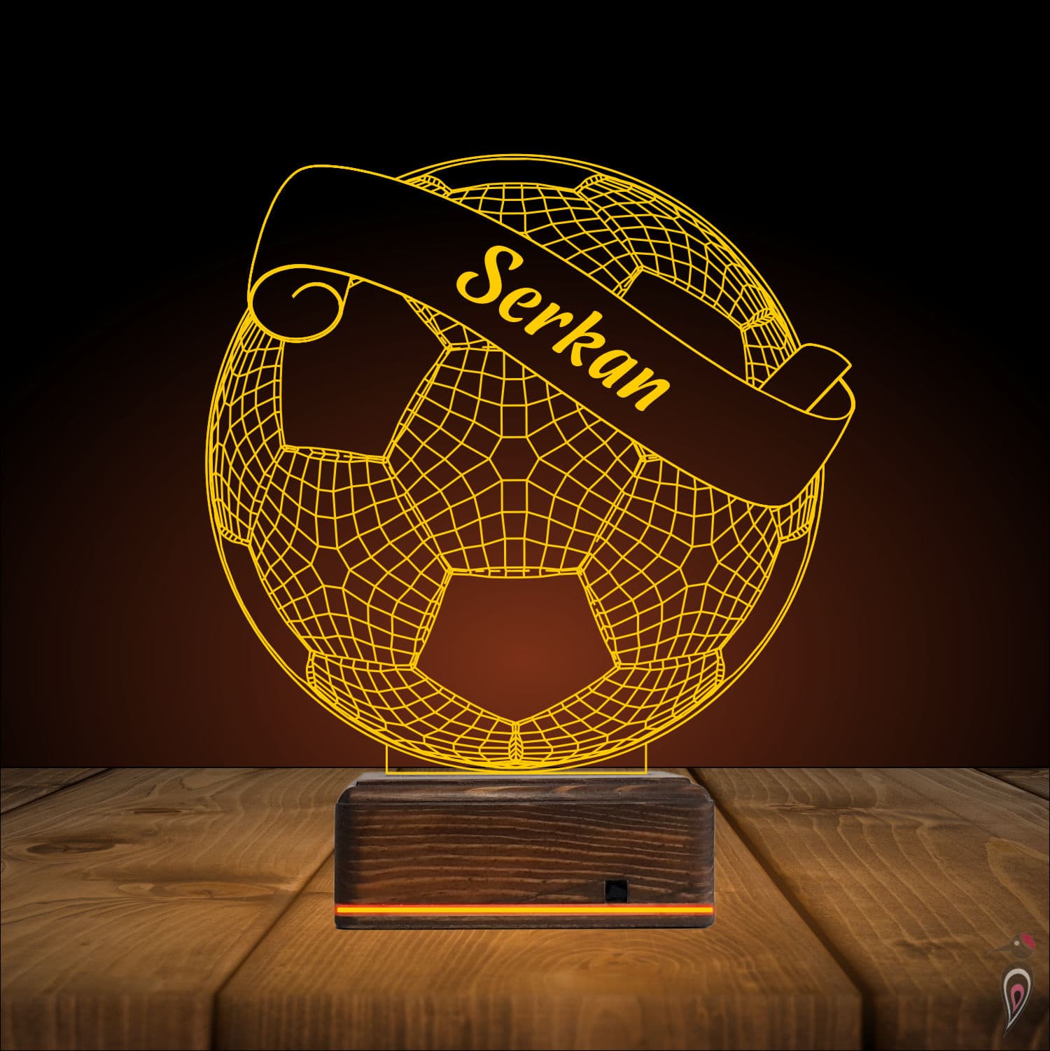 Футбольный мяч — 3D LED Ночник | Подарок футболисту 9