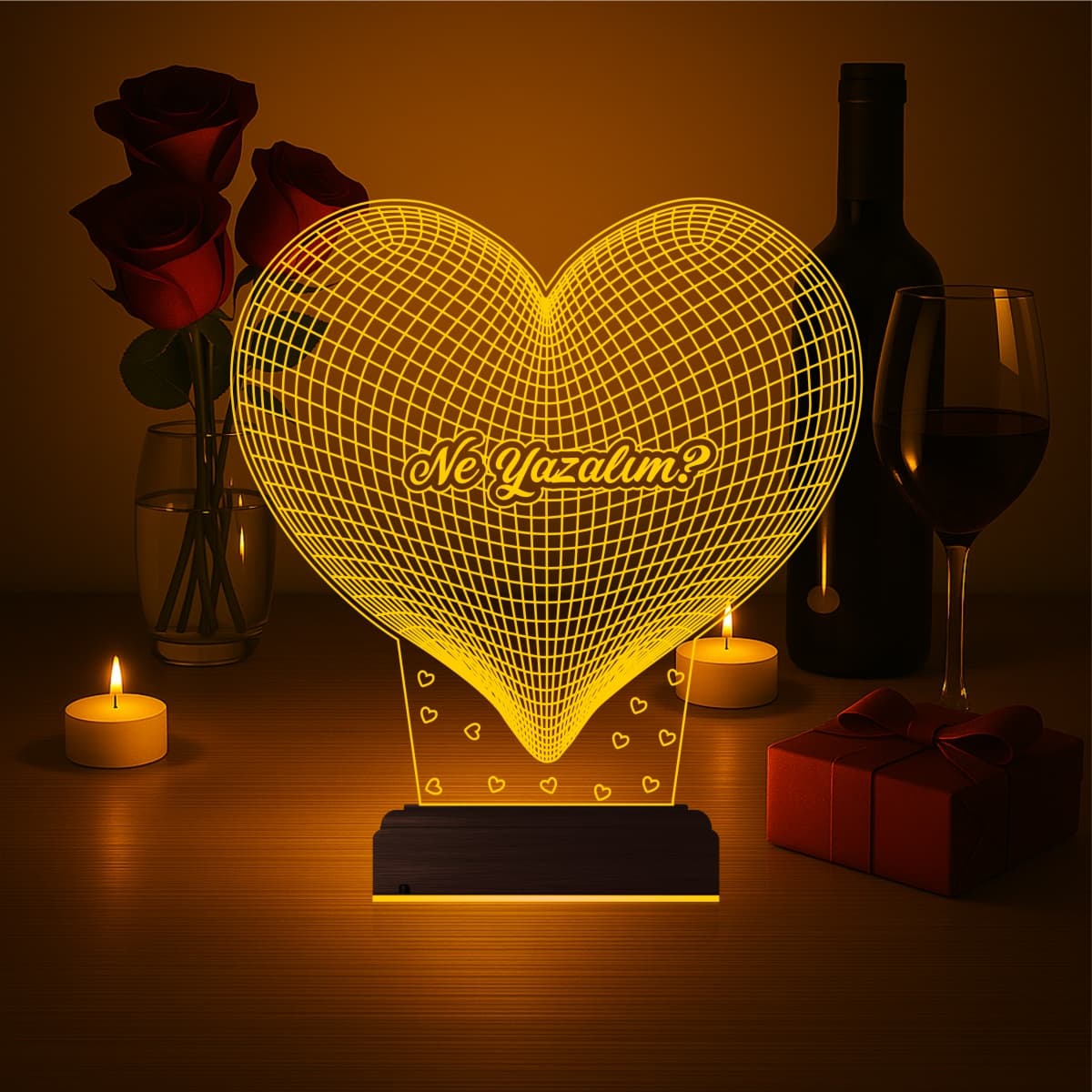 Сердце — 3D LED Ночник | Романтический подарок 3