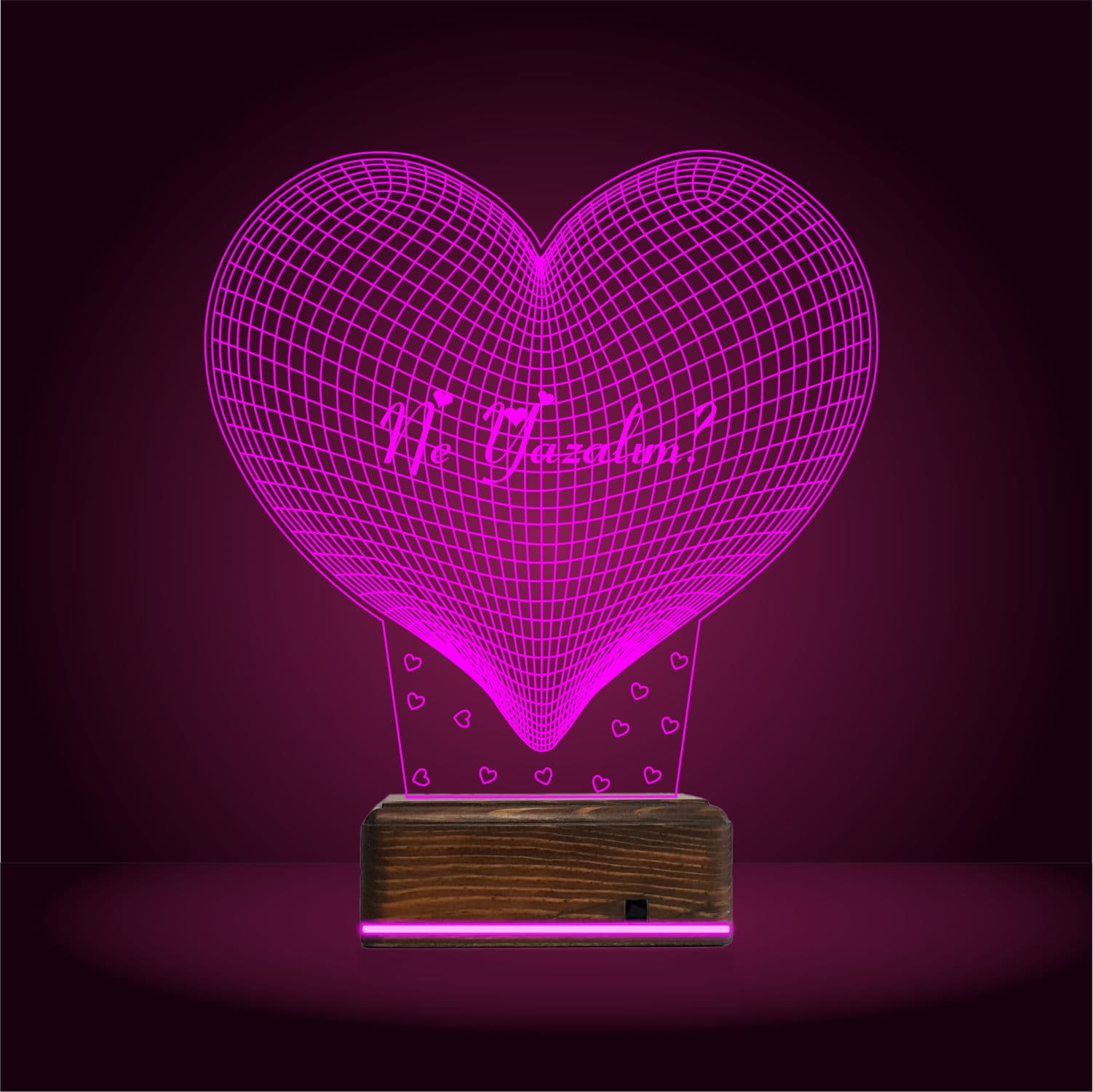 Сердце — 3D LED Ночник | Романтический подарок 10