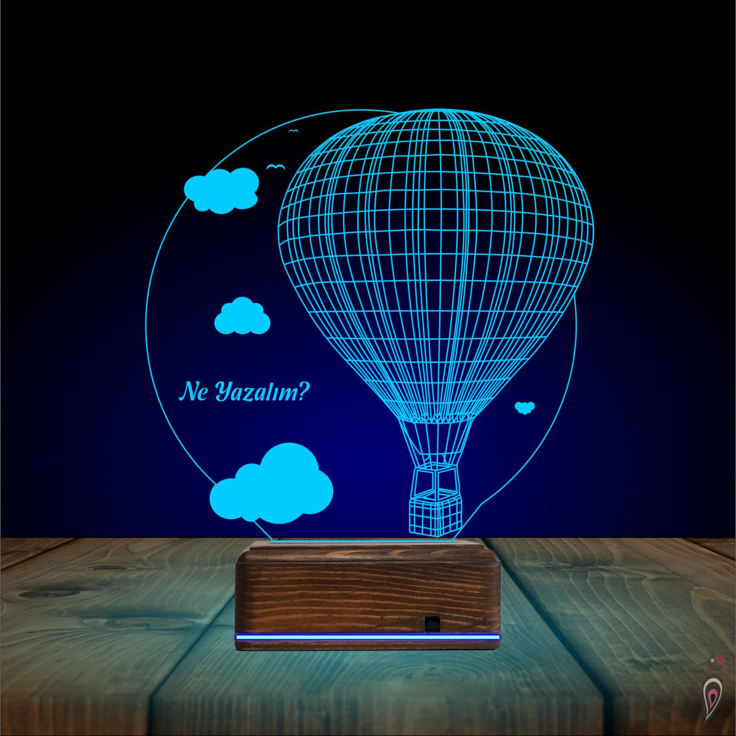 Воздушный шар — 3D LED Ночник | Именной подарок 10