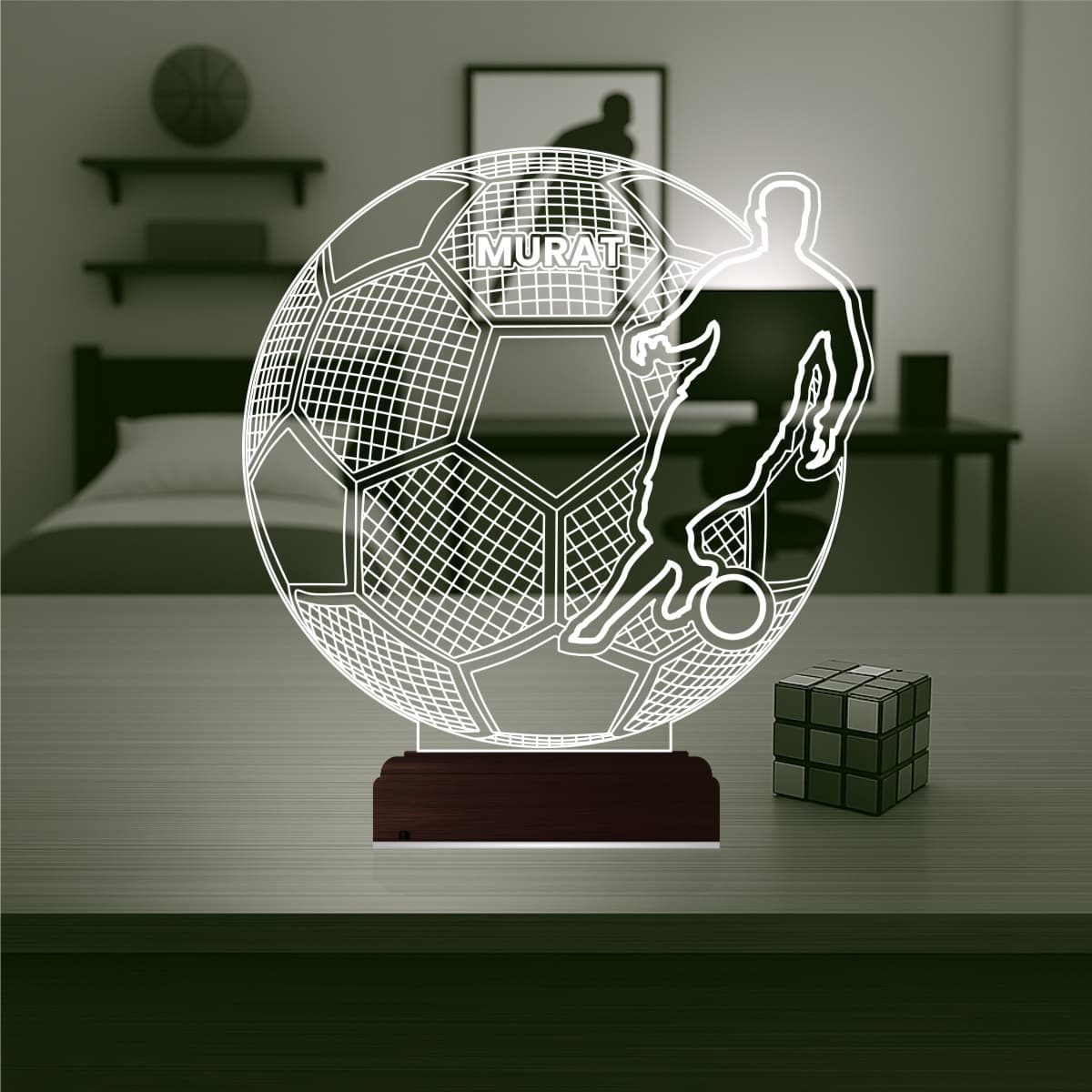 Футболист — 3D LED Ночник | Подарок спортсмену 1