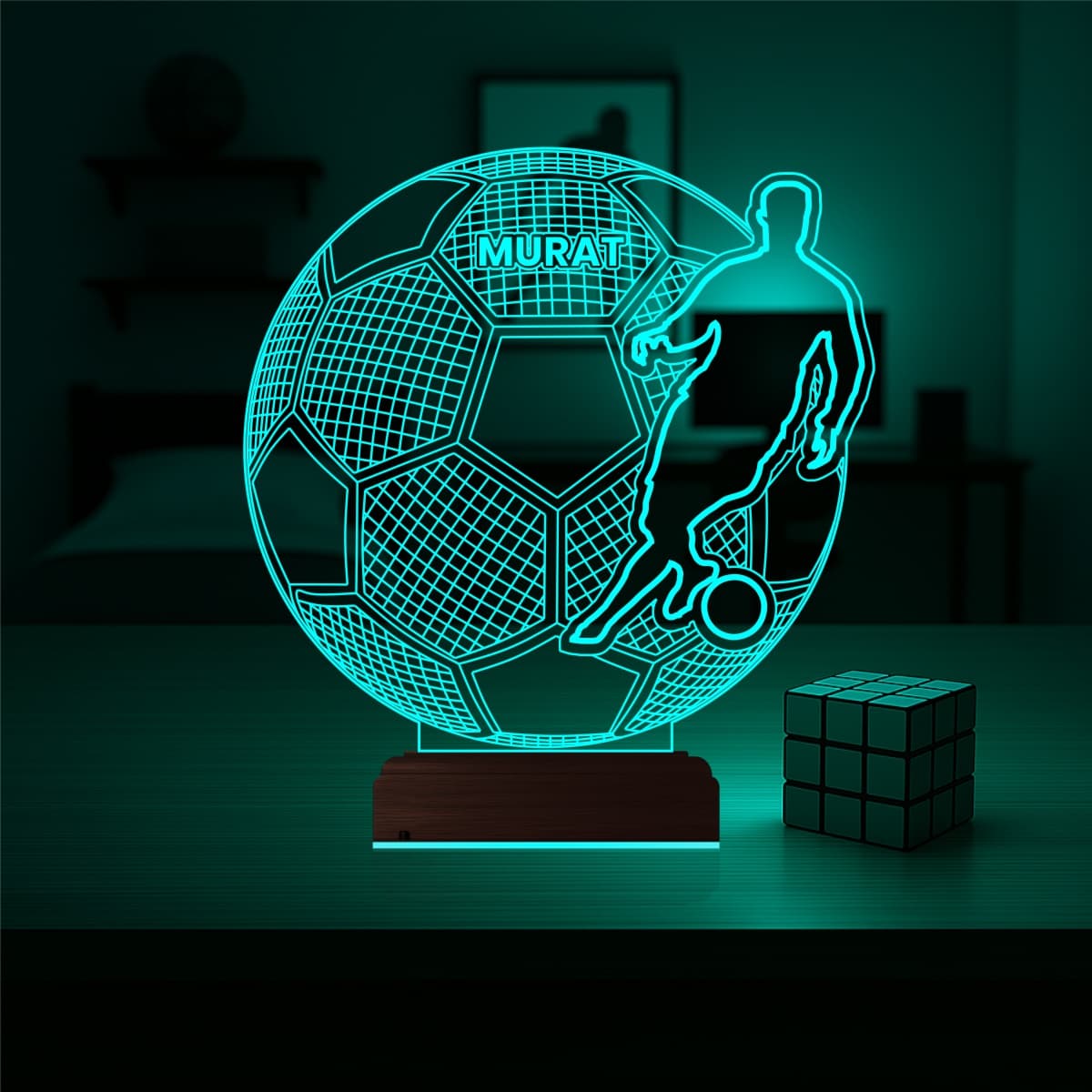 Футболист — 3D LED Ночник | Подарок спортсмену 3