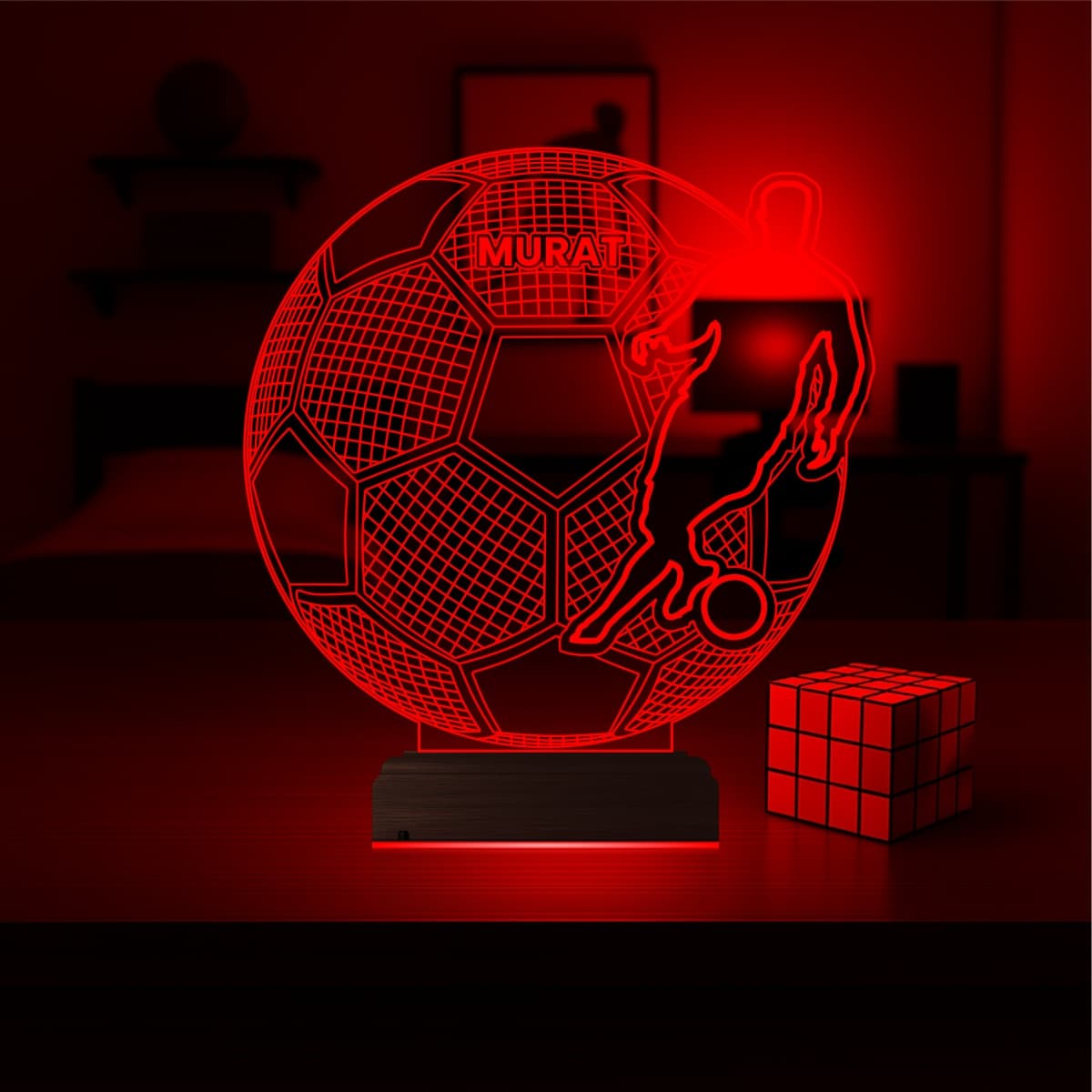 Футболист — 3D LED Ночник | Подарок спортсмену 6