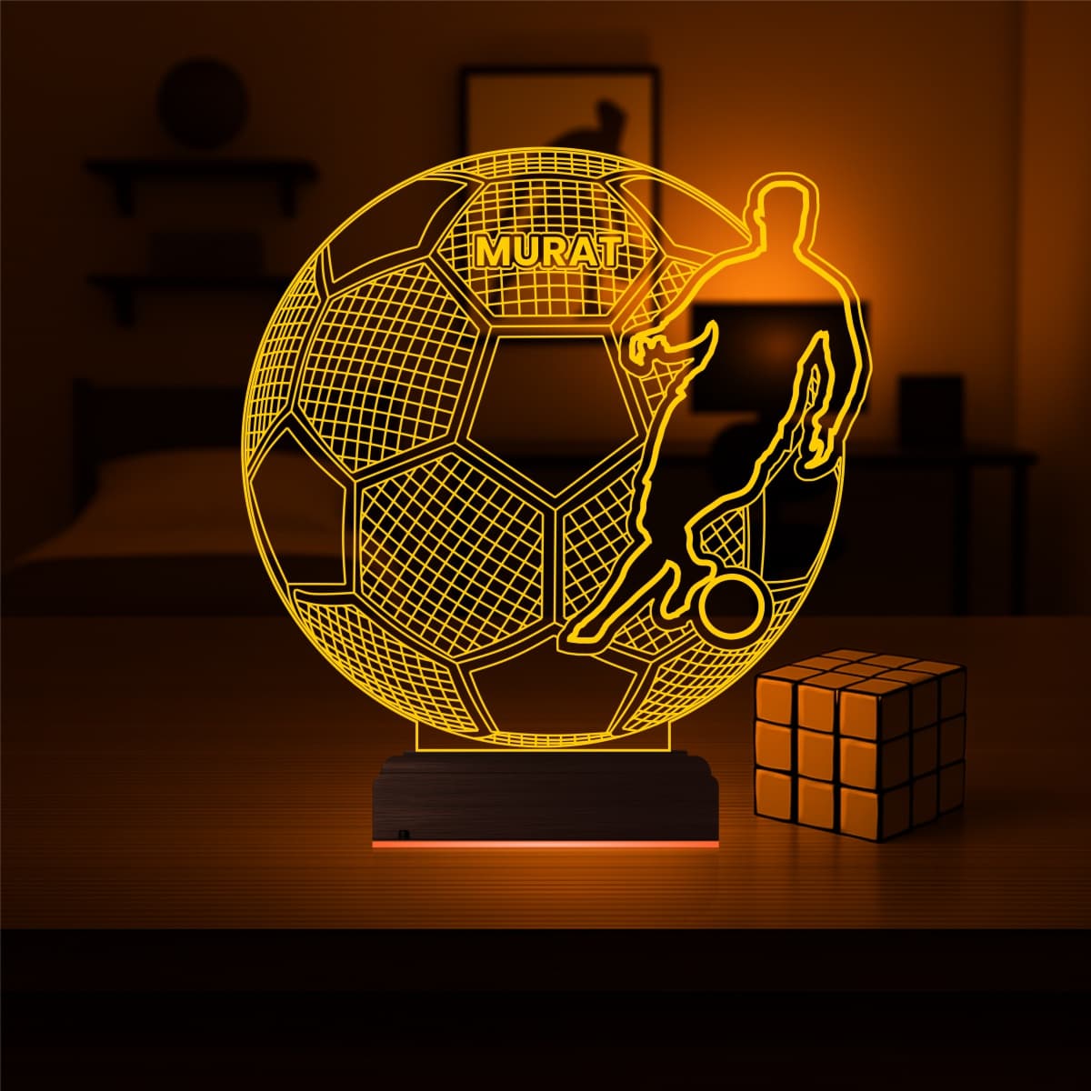 Футболист — 3D LED Ночник | Подарок спортсмену 7