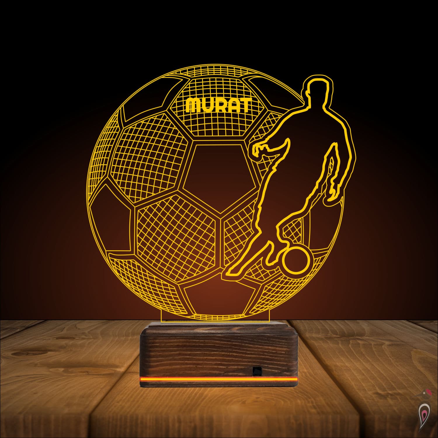 Футболист — 3D LED Ночник | Подарок спортсмену 9