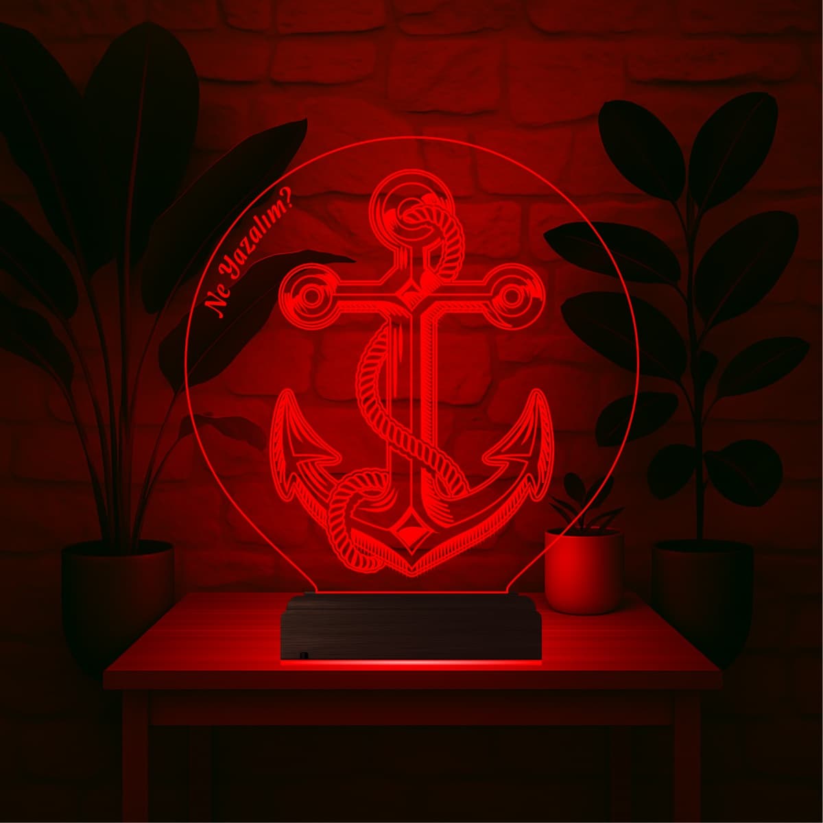 Якорь — 3D LED Ночник | Подарок моряку или путешественнику 6