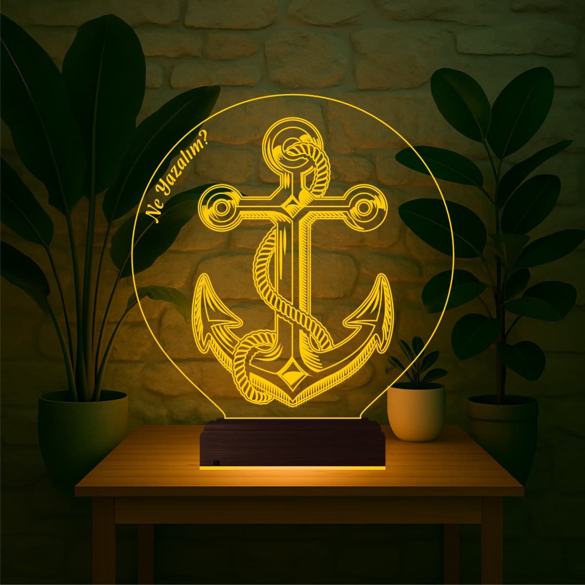 Якорь — 3D LED Ночник | Подарок моряку или путешественнику 7