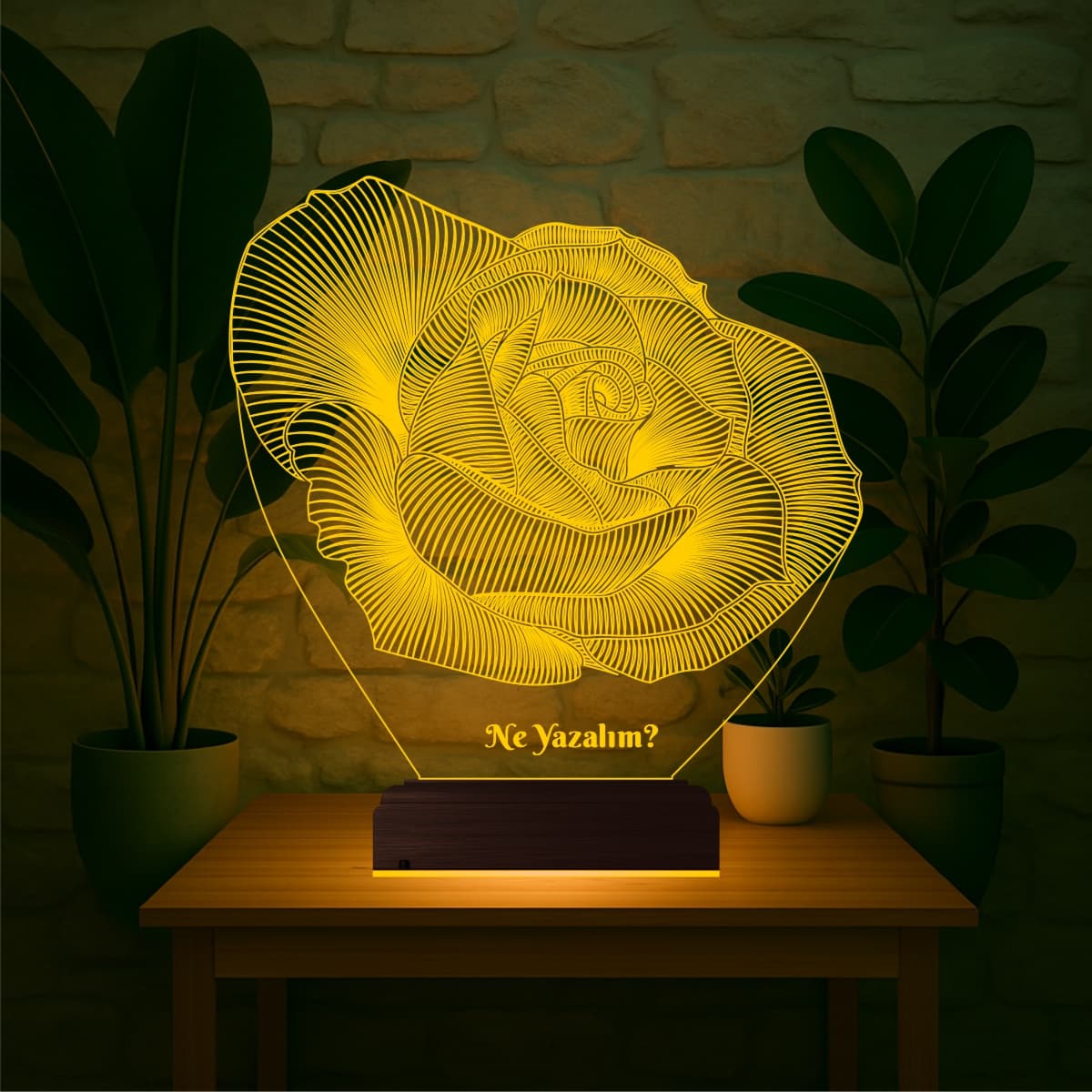 Роза — 3D LED Ночник | Романтический подарок 3